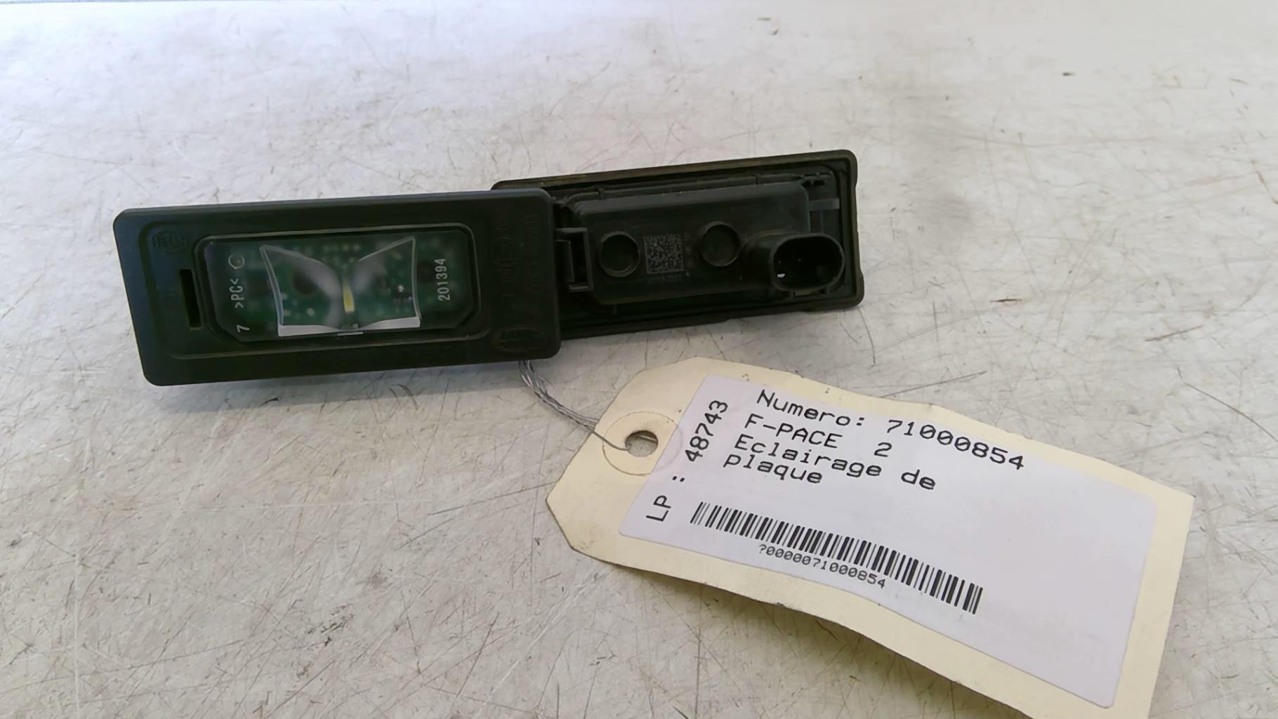 Eclairage de plaque JAGUAR F-PACE PHASE 2 Diesel/Hybride - 1