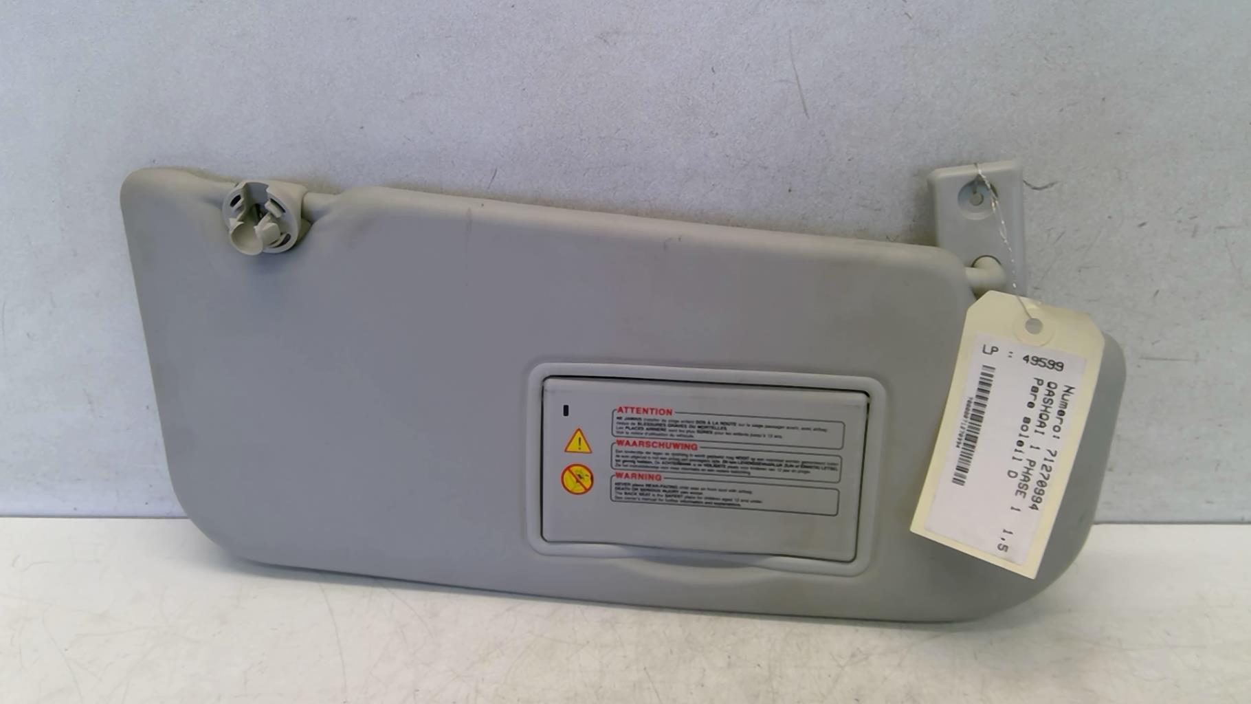 Visiera parasole destra NISSAN QASHQAI 1 PHASE 1 Diésel - 1