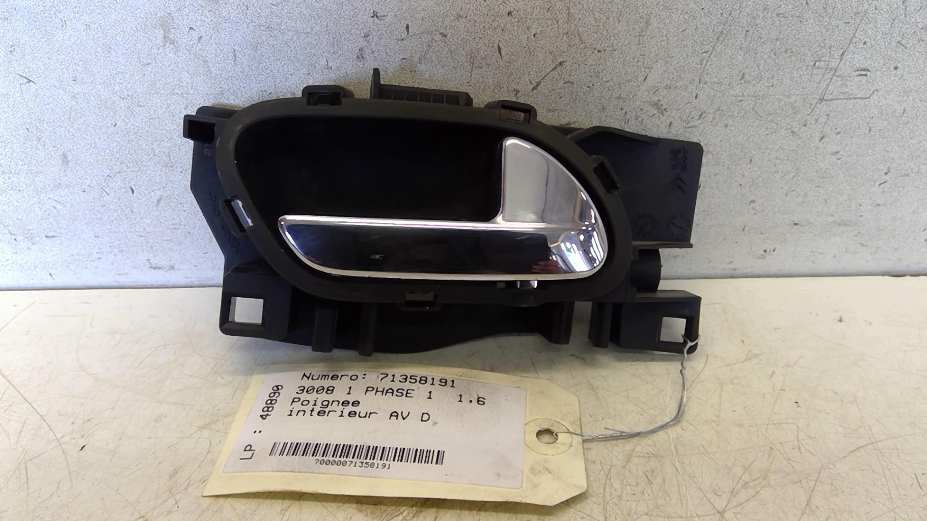 Maniglia interna anteriore destra PEUGEOT 3008 1 PHASE 1 Diésel - 1
