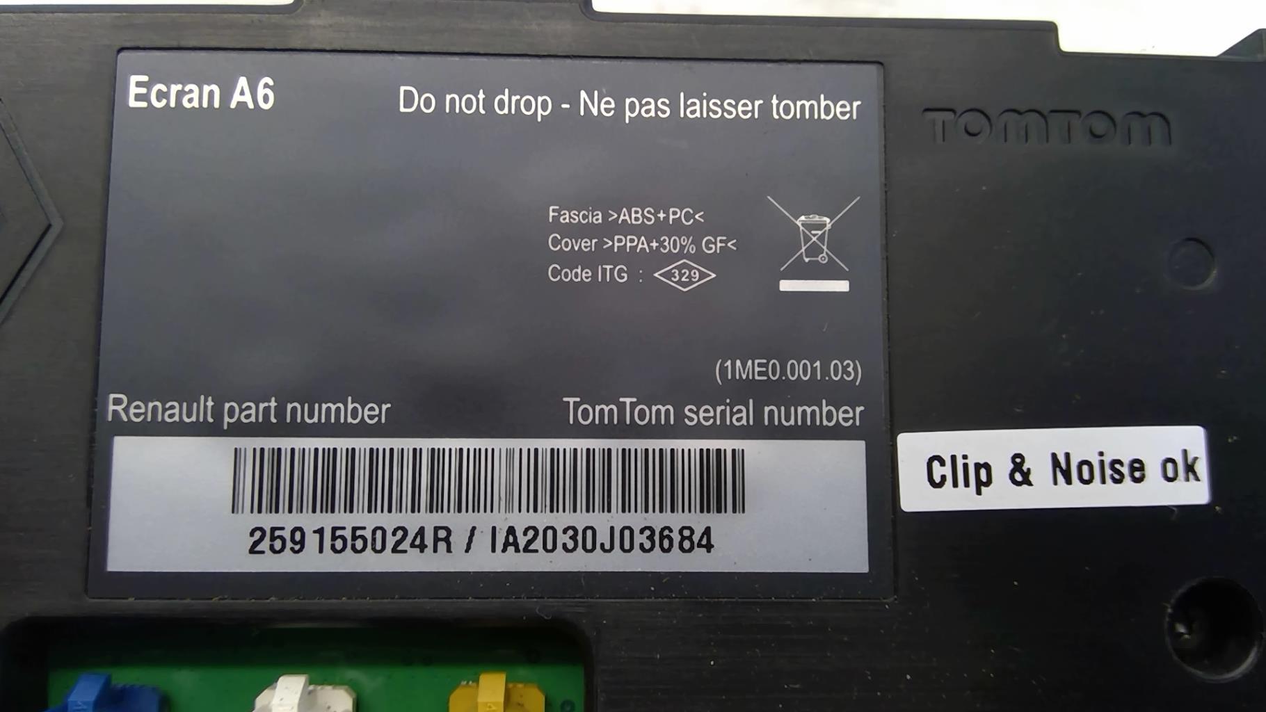 Ecran GPS RENAULT CLIO 3 PHASE 2 Diesel - 1