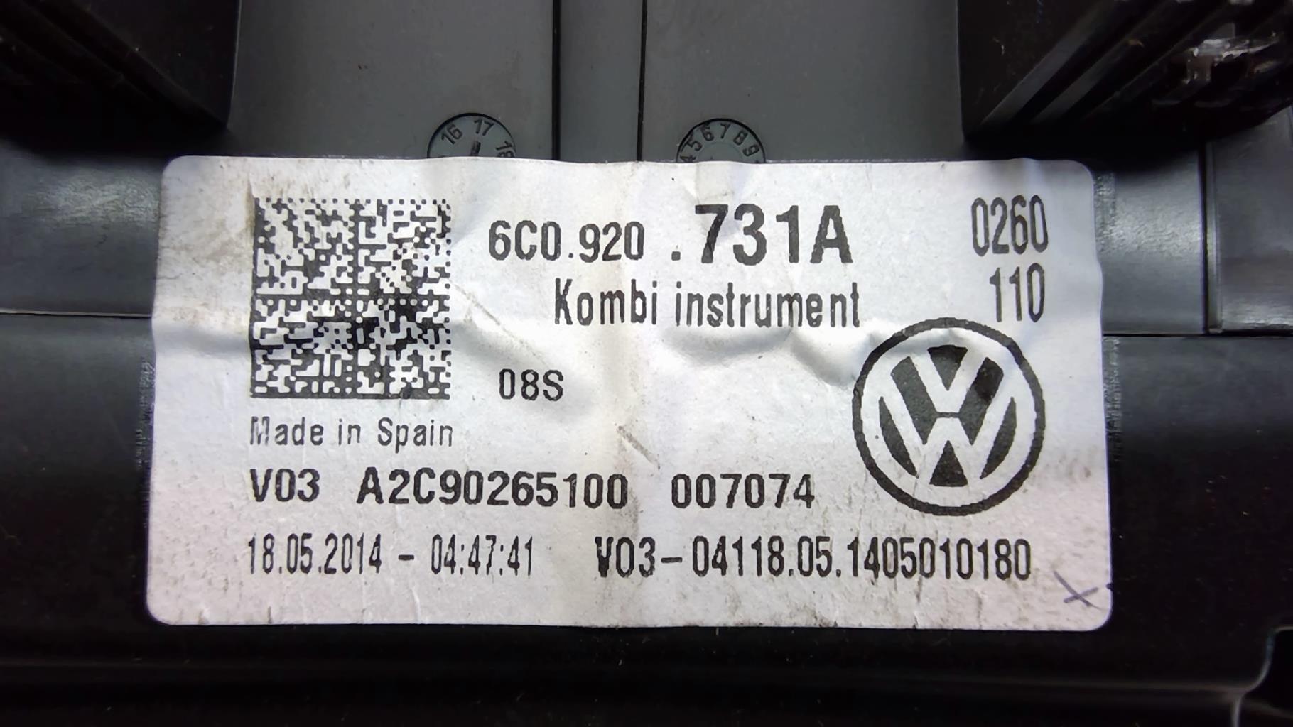 Tachimetro VOLKSWAGEN POLO 5 PHASE 2 Diésel - 1