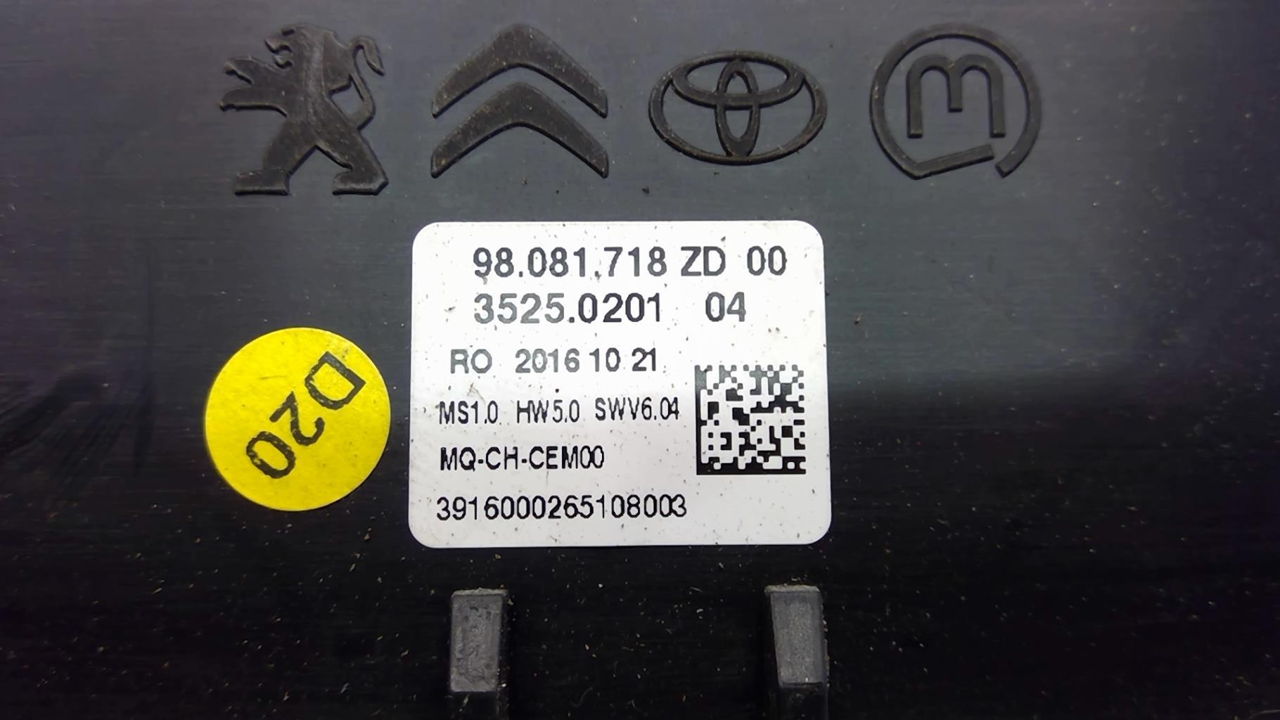 Commande chauffage CITROEN JUMPY 3 M PHASE 1 Diesel - 1