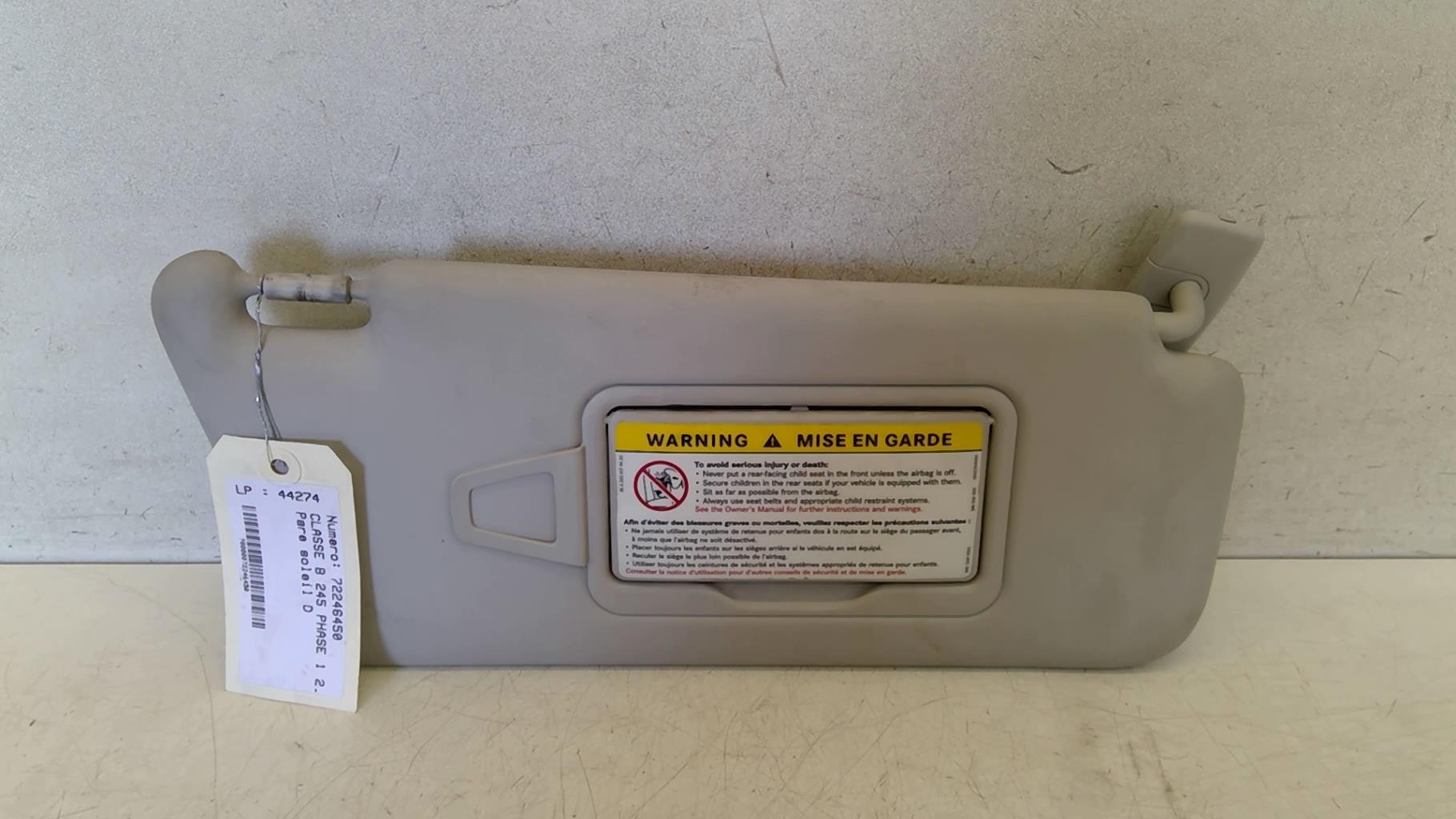 Visiera parasole destra MERCEDES CLASSE B 245 PHASE 1 Gasolina - 1