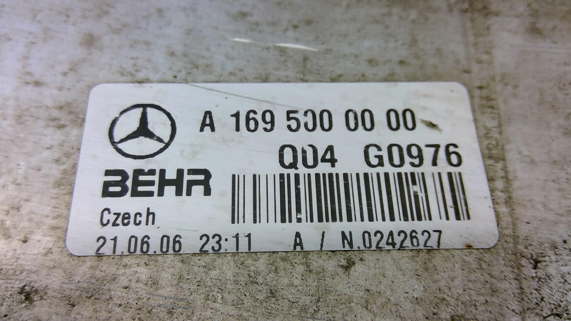 Scambiatore aria (Intercooler) MERCEDES CLASSE B 245 PHASE 1 Gasolina - 1