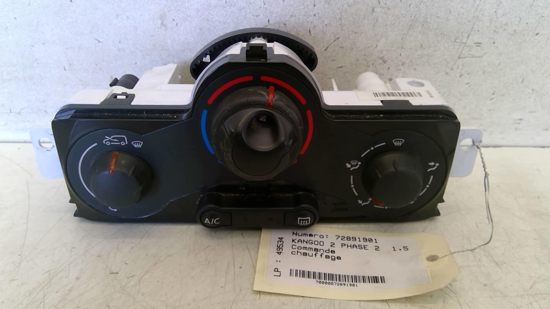 Commande chauffage RENAULT KANGOO 2 PHASE 2 Diesel - 1