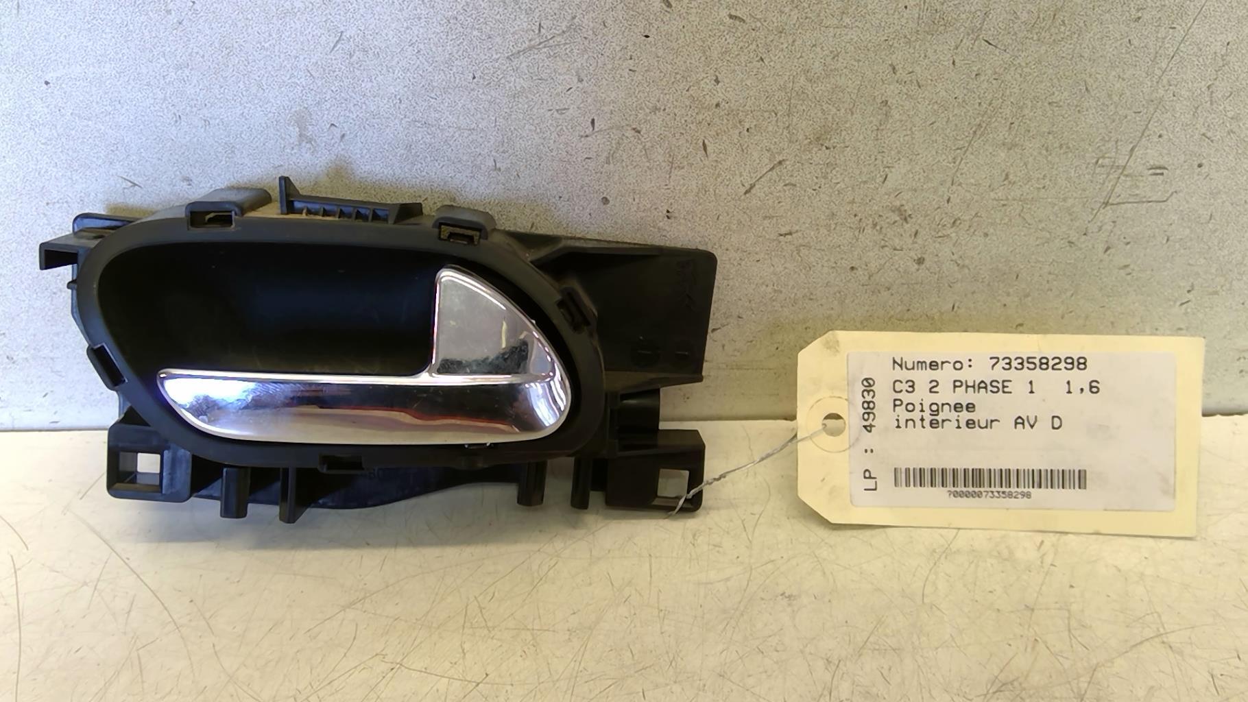 Maniglia interna anteriore destra CITROEN C3 2 PHASE 1 Diésel - 1