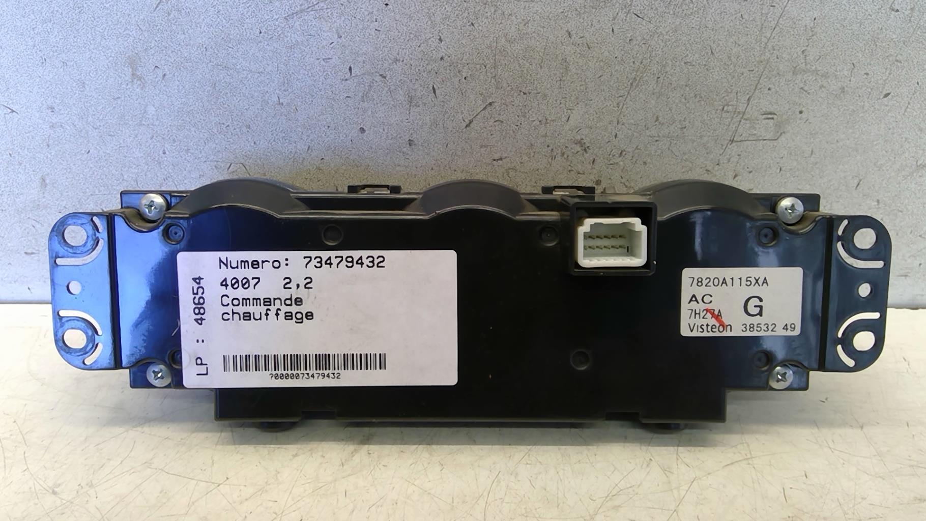 Commande chauffage PEUGEOT 4007 Diesel - 1