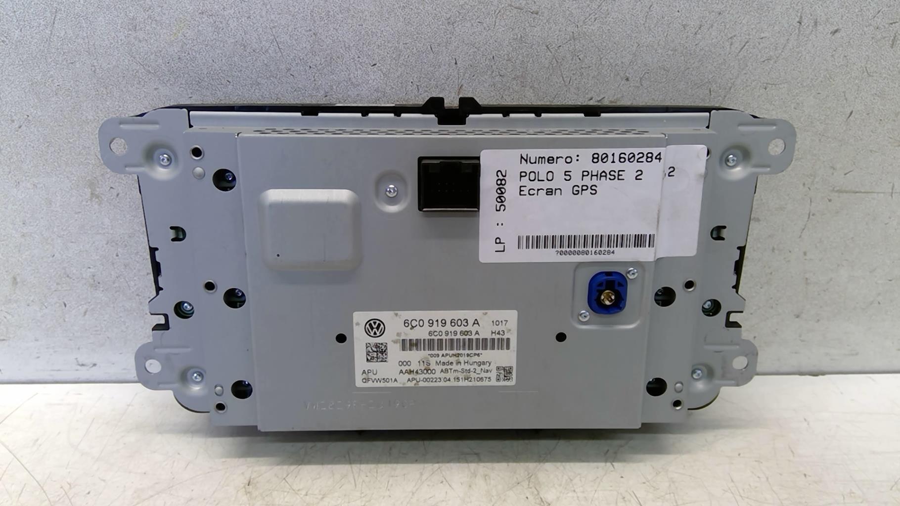 Schermo GPS VOLKSWAGEN POLO 5 PHASE 2 Gasolina - 1