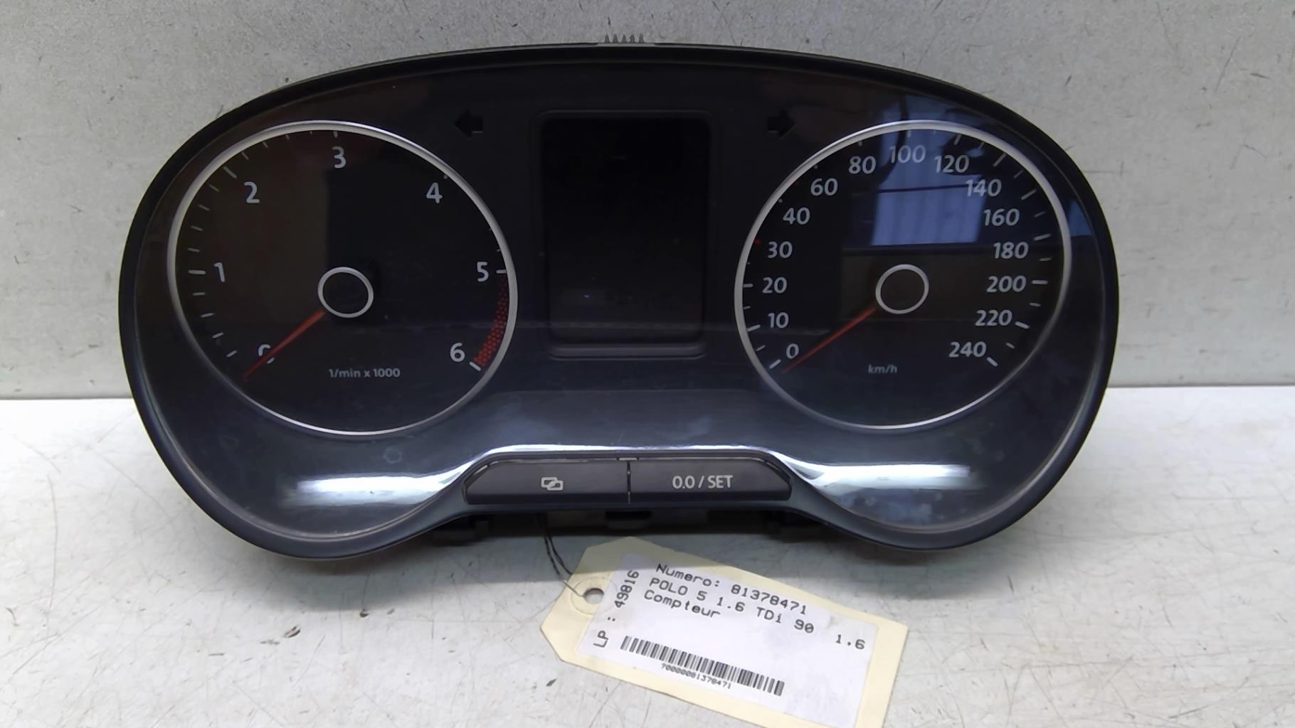 Tachimetro VOLKSWAGEN POLO 5 PHASE 1 Diésel - 1