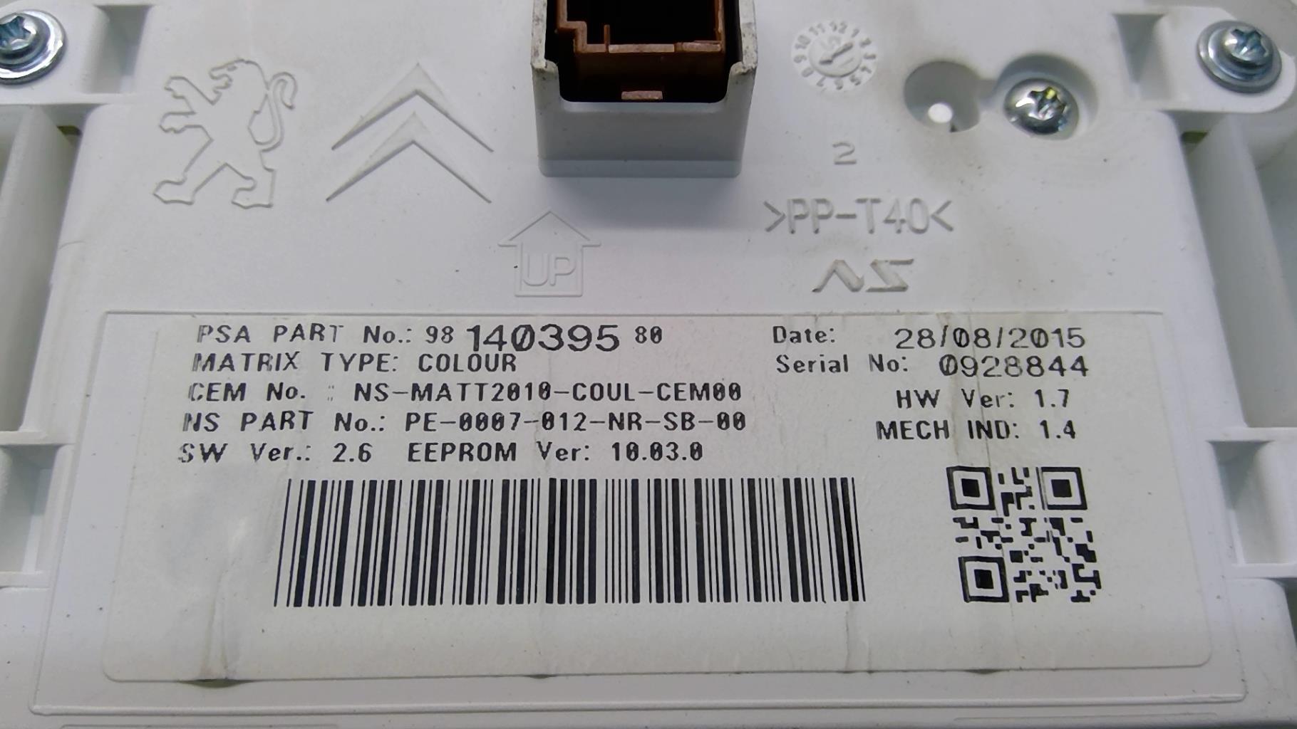 Compteur PEUGEOT 2008 1 PHASE 1 Diesel - 1