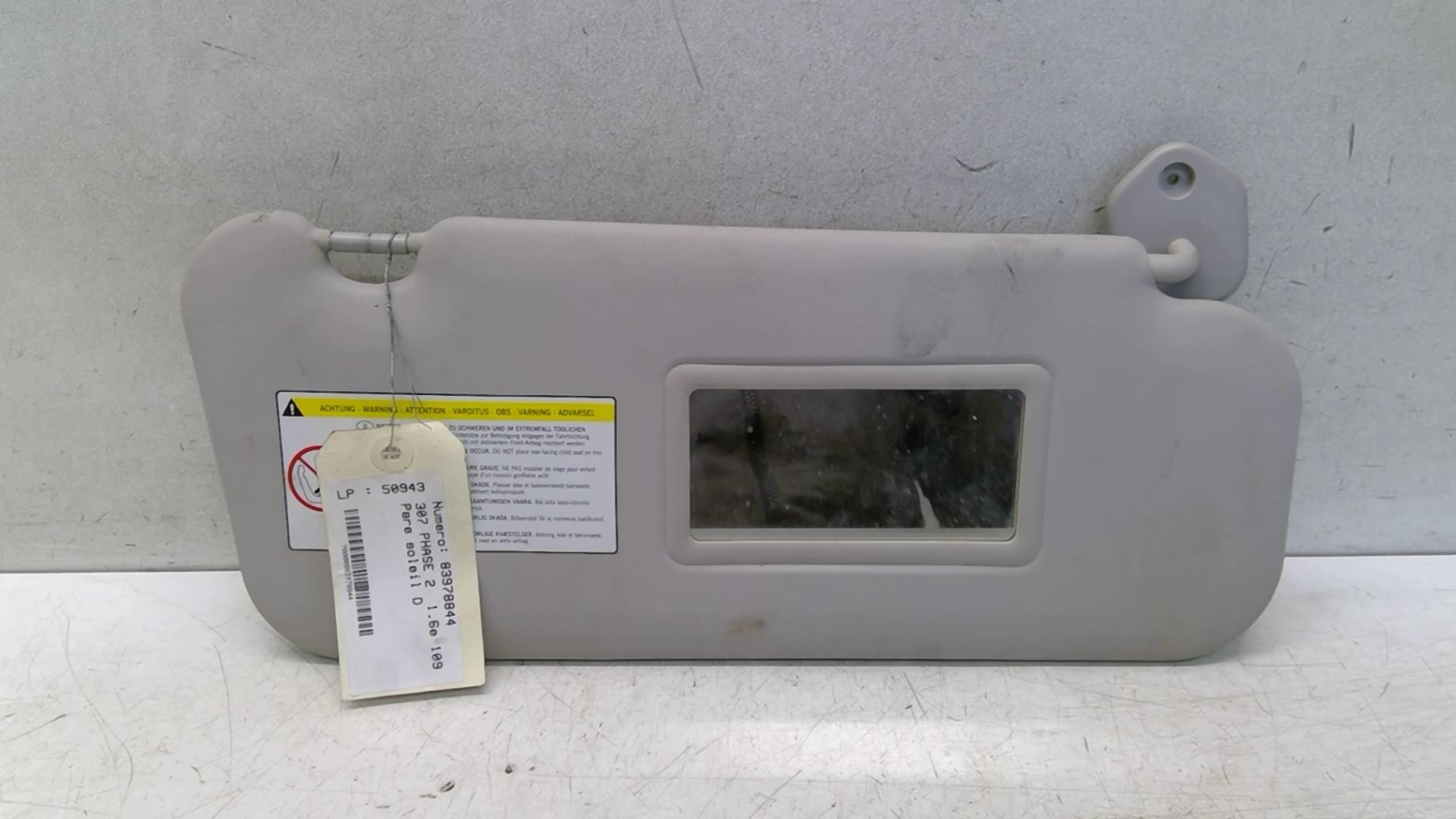 Visiera parasole destra PEUGEOT 307 PHASE 2 Gasolina - 1