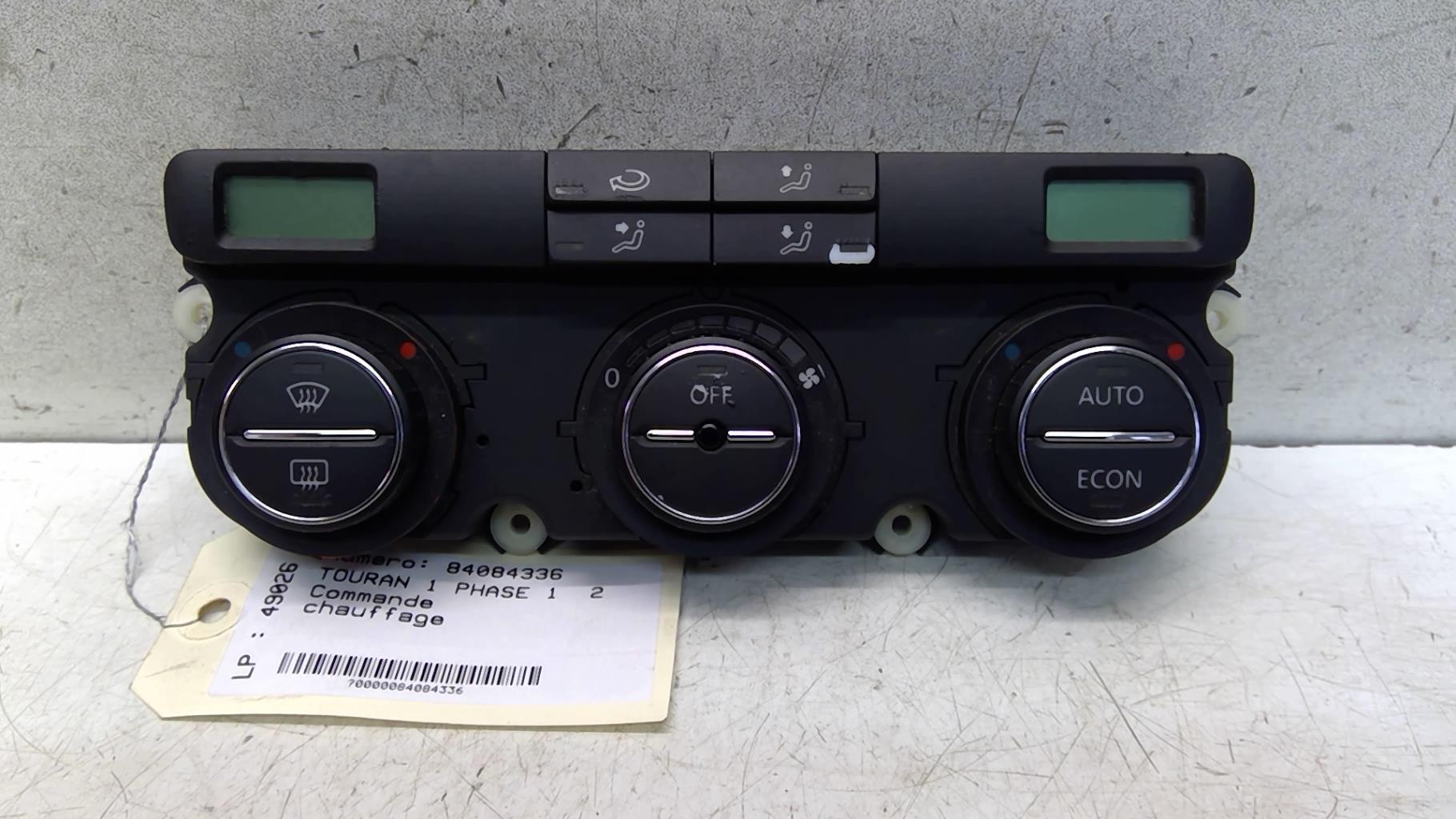 Commande chauffage VOLKSWAGEN TOURAN 1 PHASE 1 Diesel - 1