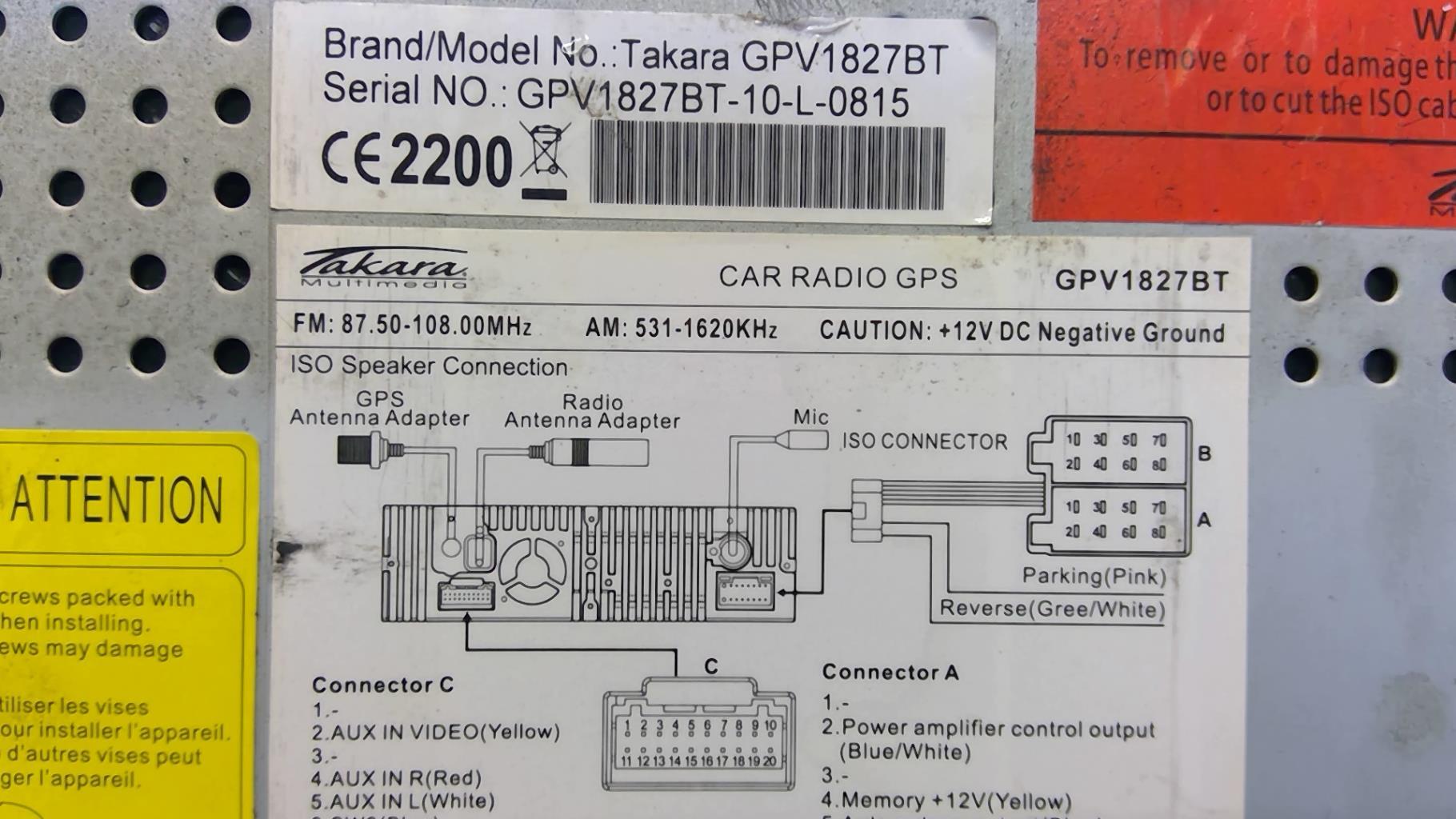Autoradio CITROEN JUMPER 3 PHASE 1 Diesel - 1