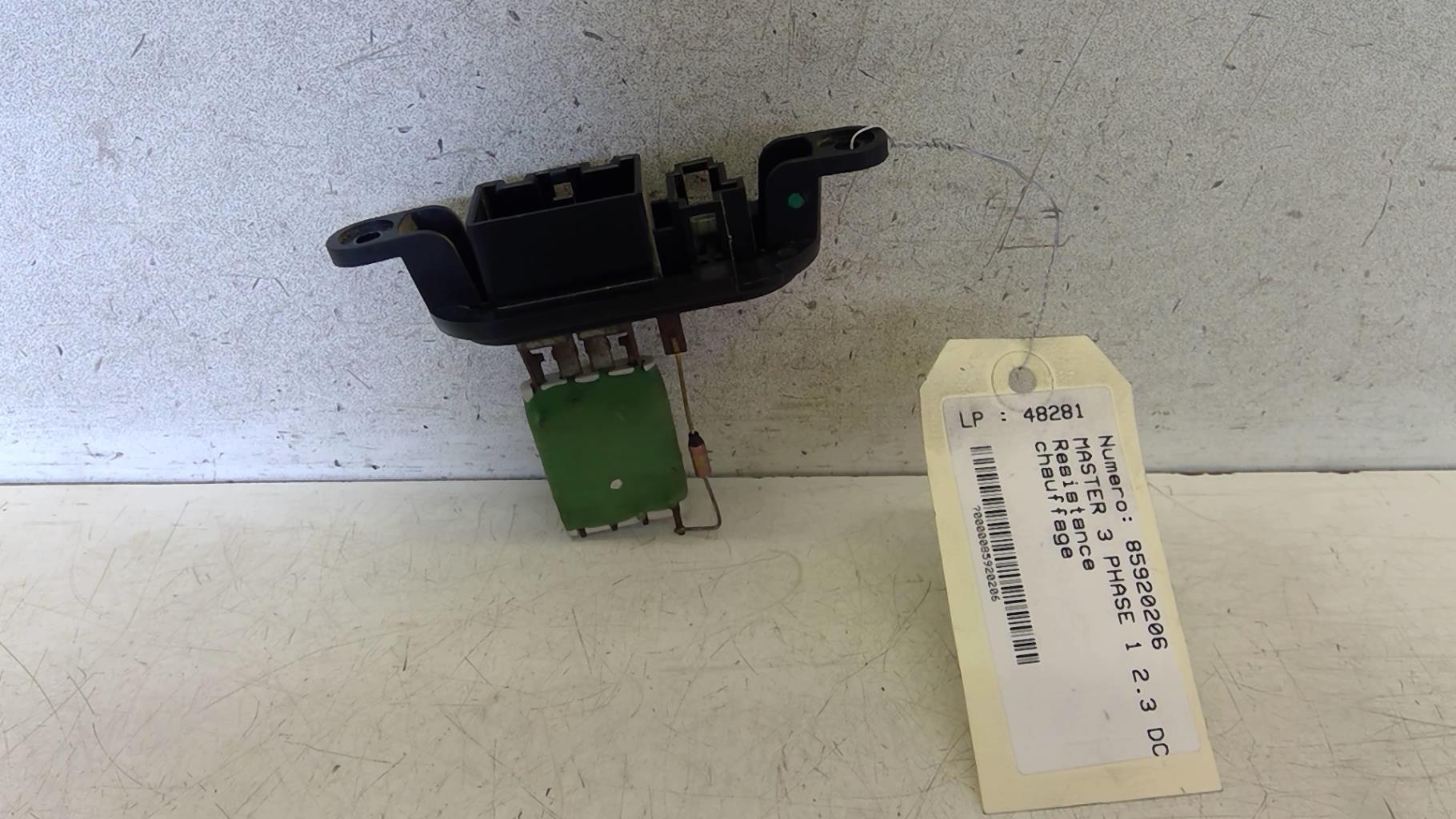 Resistance chauffage RENAULT MASTER 3 PHASE 1 Diesel - 1