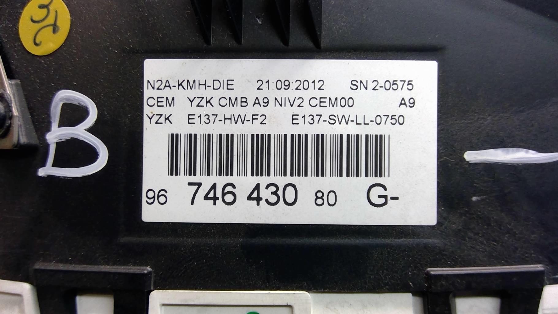 Compteur PEUGEOT 208 1 PHASE 1 Diesel - 1