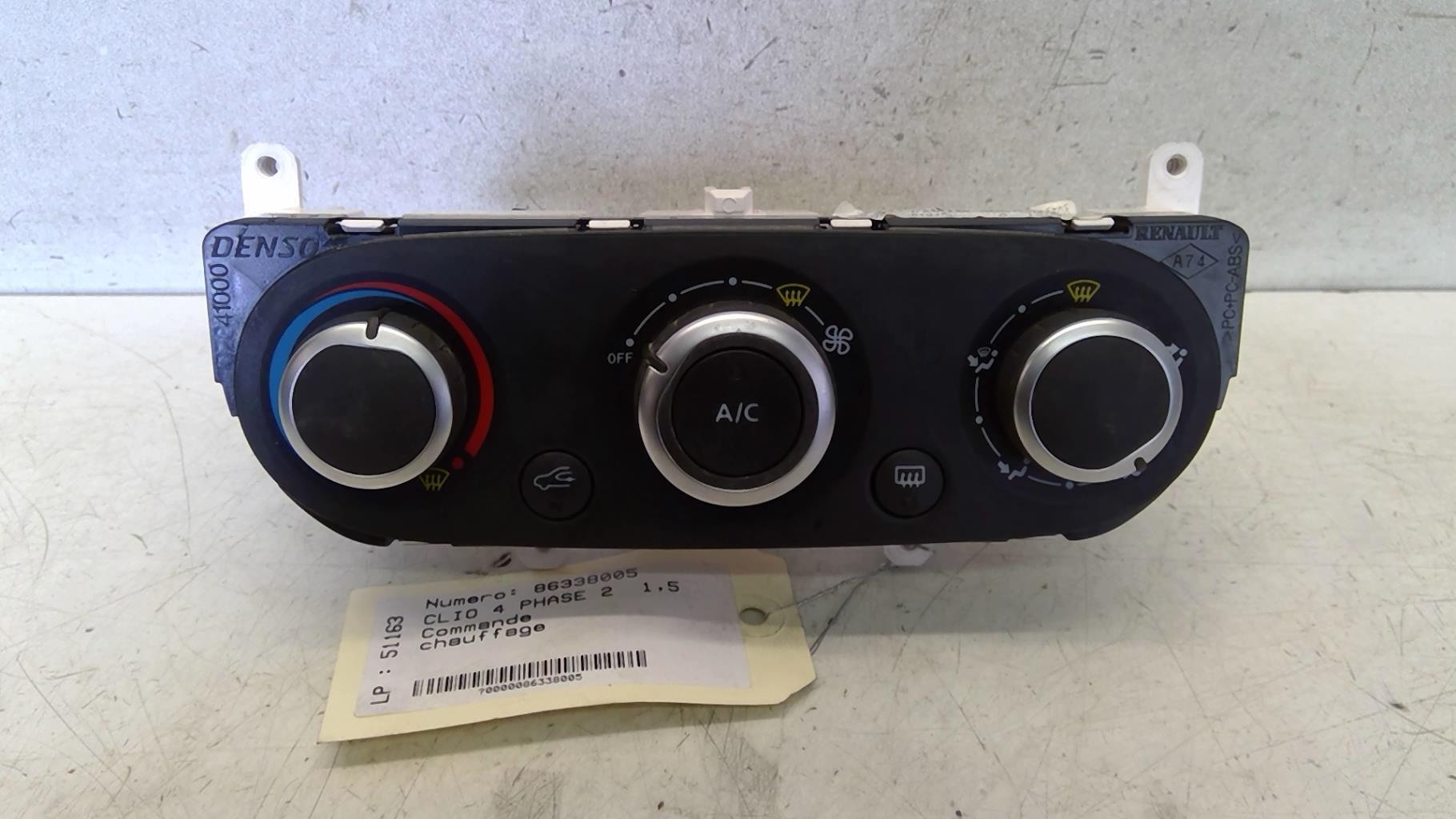 Commande chauffage RENAULT CLIO 4 PHASE 2 Diesel - 1