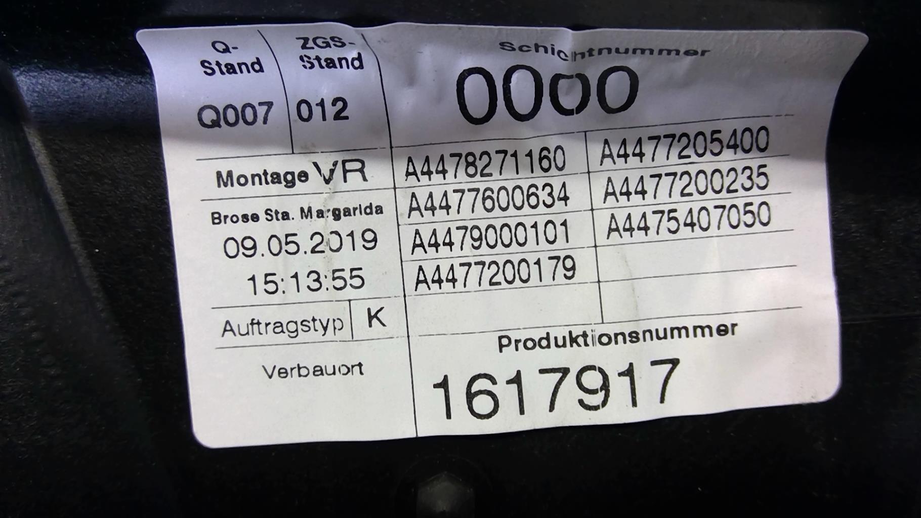 Alzacristalli elettrico anteriore destro MERCEDES VITO 447 PHASE 1 Diésel - 1