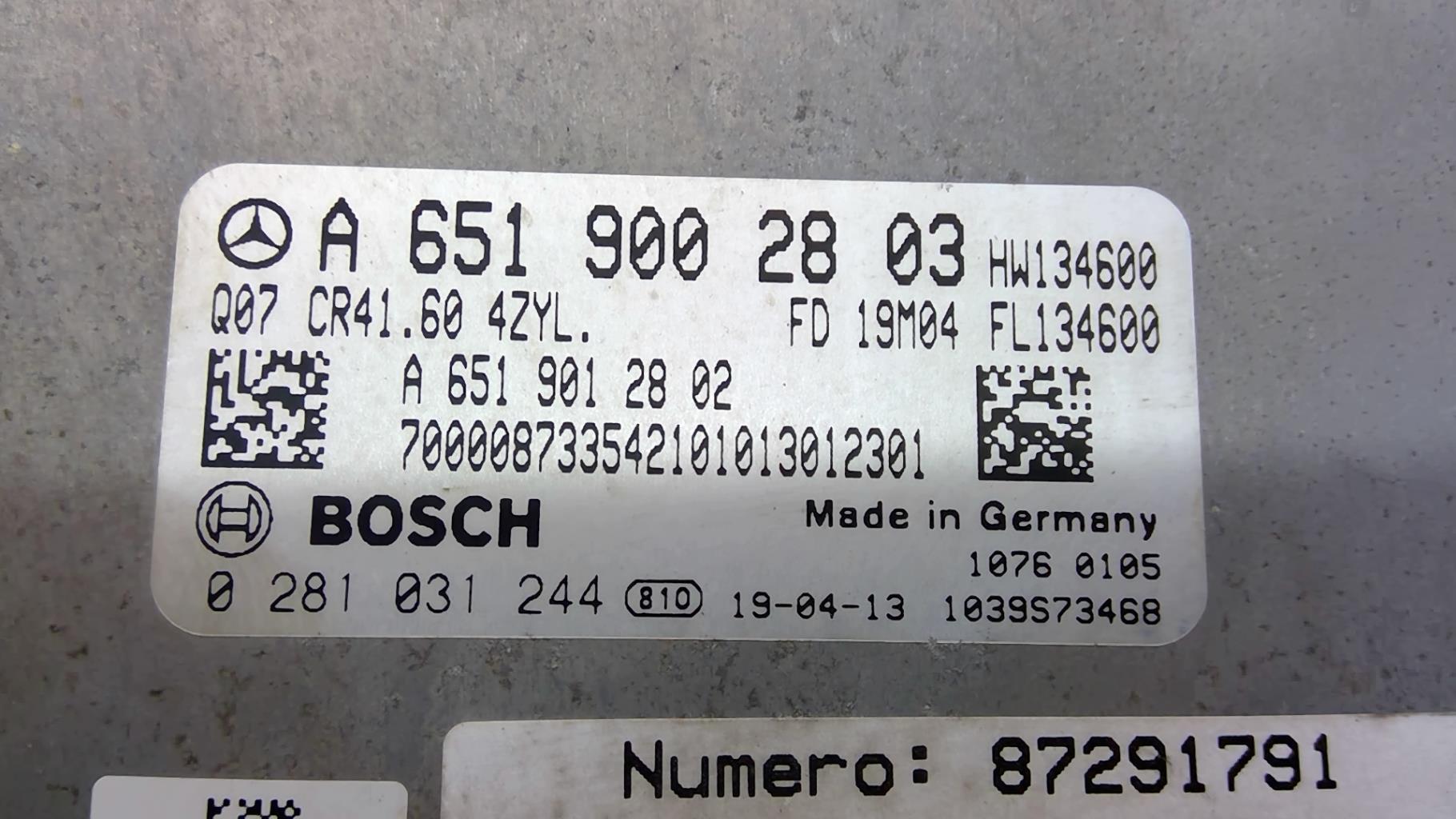 Centralina motore MERCEDES VITO 447 PHASE 1 Diésel - 1