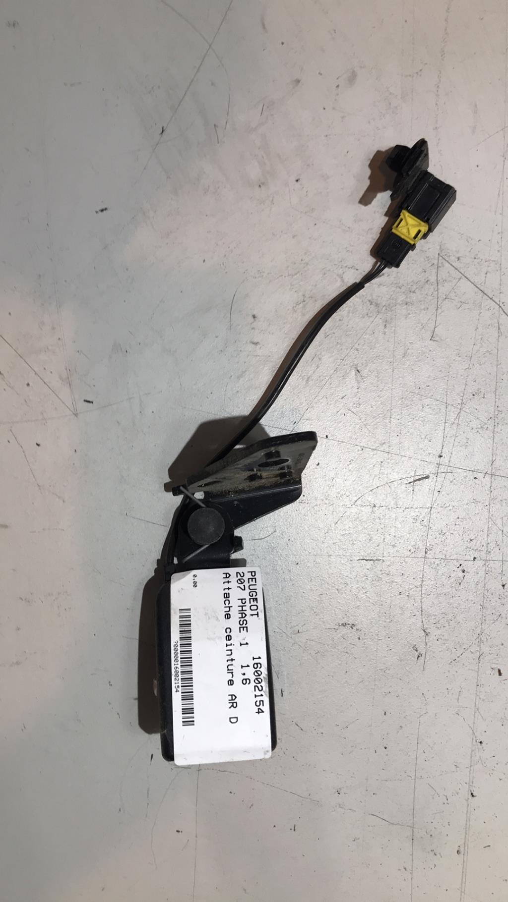 Aggancio cintura sicurezza posteriore destro PEUGEOT 207 PHASE 1 Diésel - 1