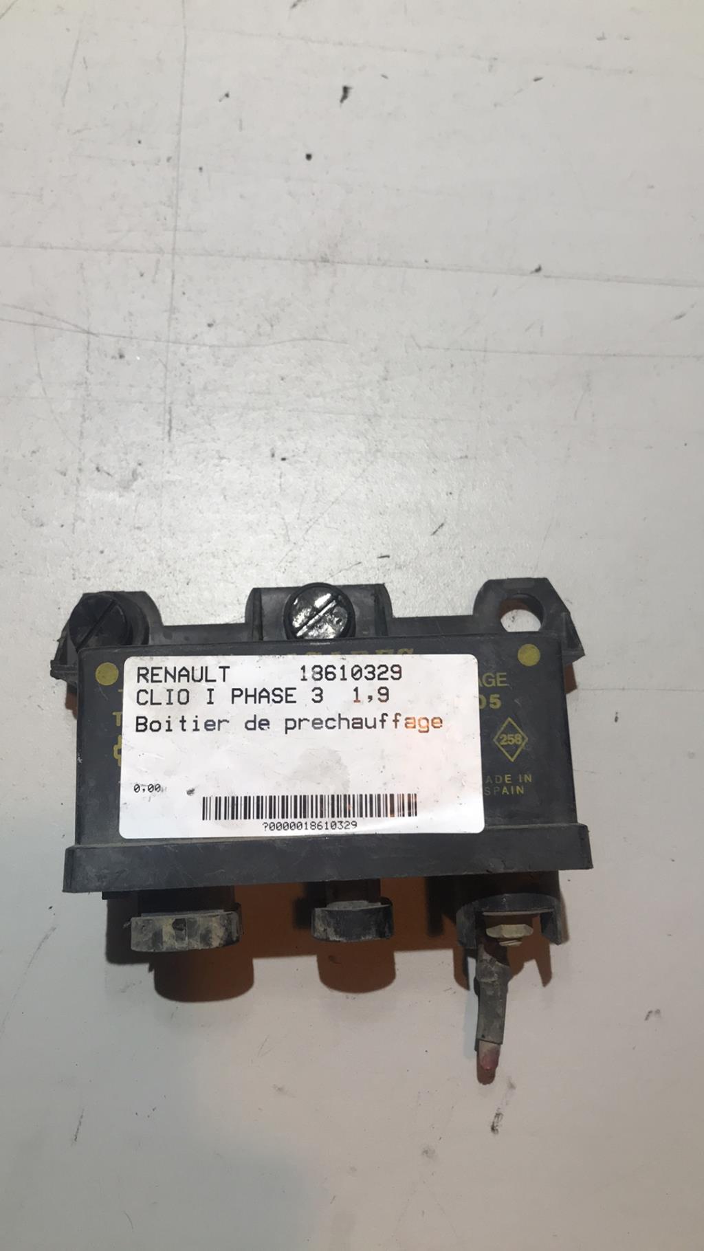 Boitier de prechauffage RENAULT CLIO 1 PHASE 3 Diesel - 1