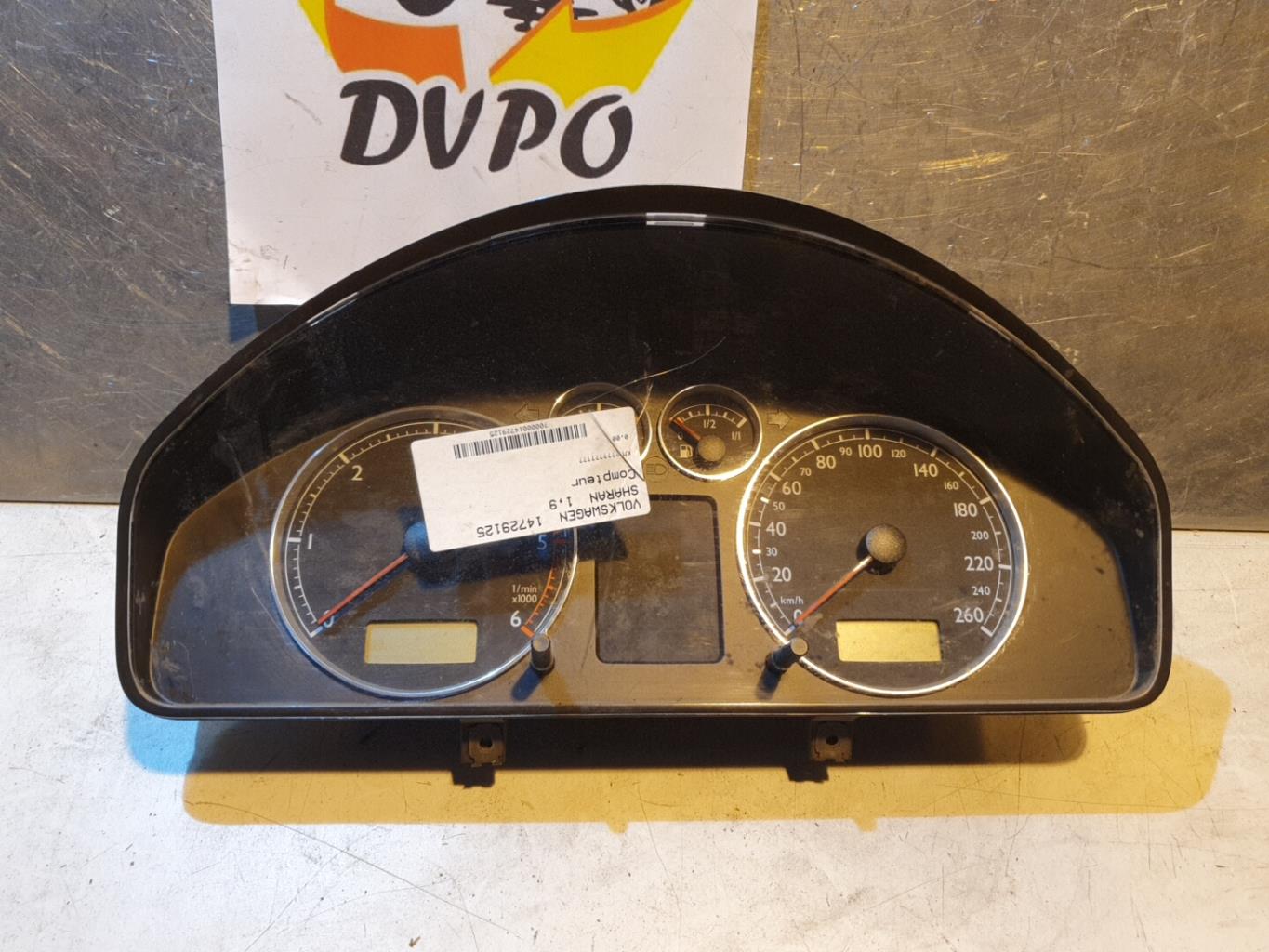 Compteur VOLKSWAGEN SHARAN 1 PHASE 2 Diesel - 1