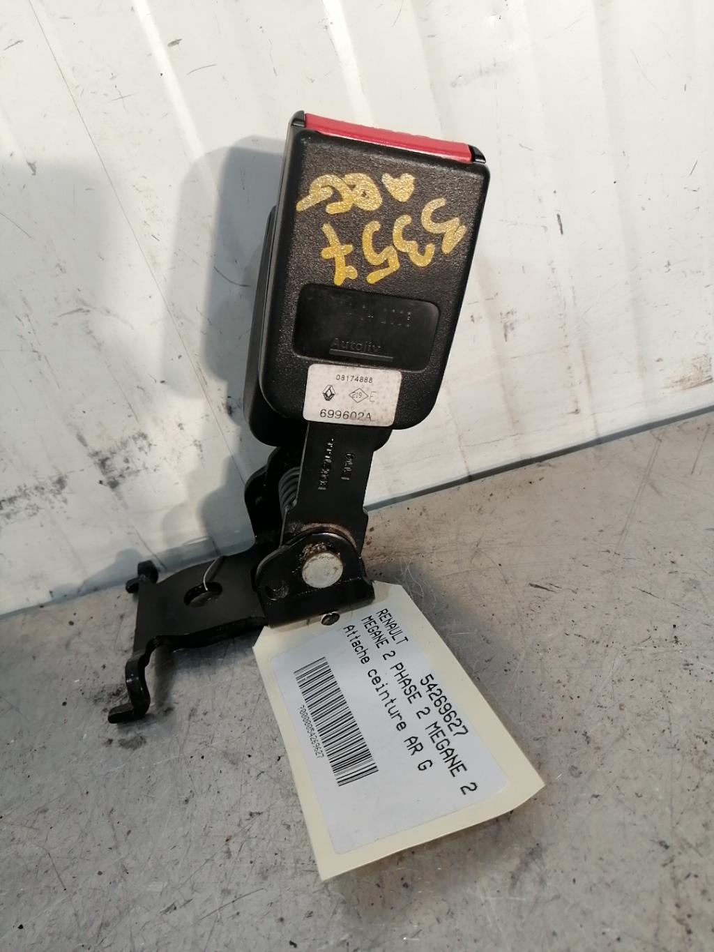 Aggancio cintura sicurezza posteriore sinistro RENAULT MEGANE 2 PHASE 2 Diésel - 1