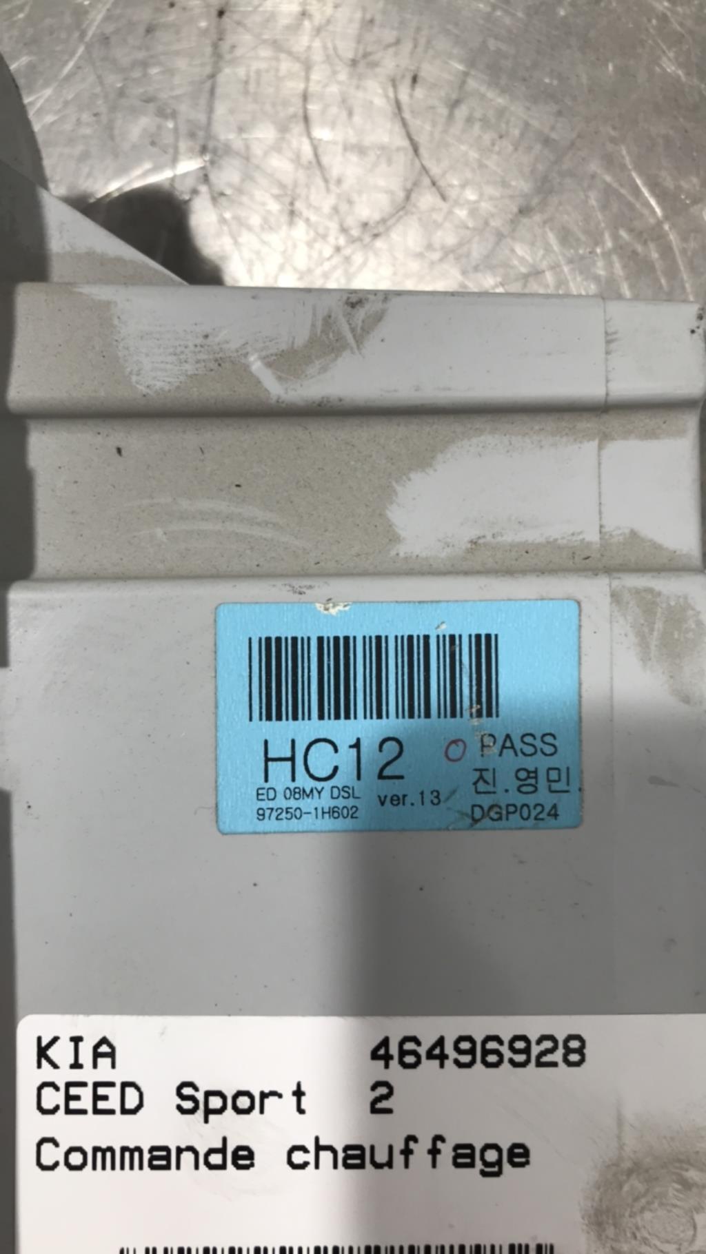 Commande chauffage KIA PRO-CEED 1 PHASE 1 Diesel - 1