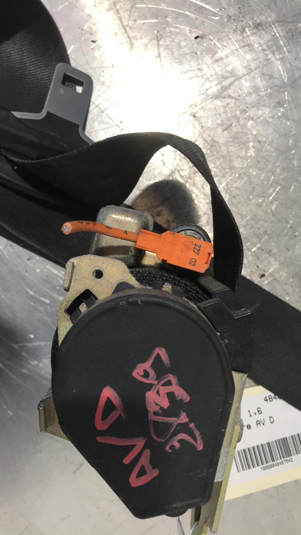Cintura di sicurezza anteriore destra PEUGEOT 206 PHASE 1 CABRIOLET Gasolina - 1