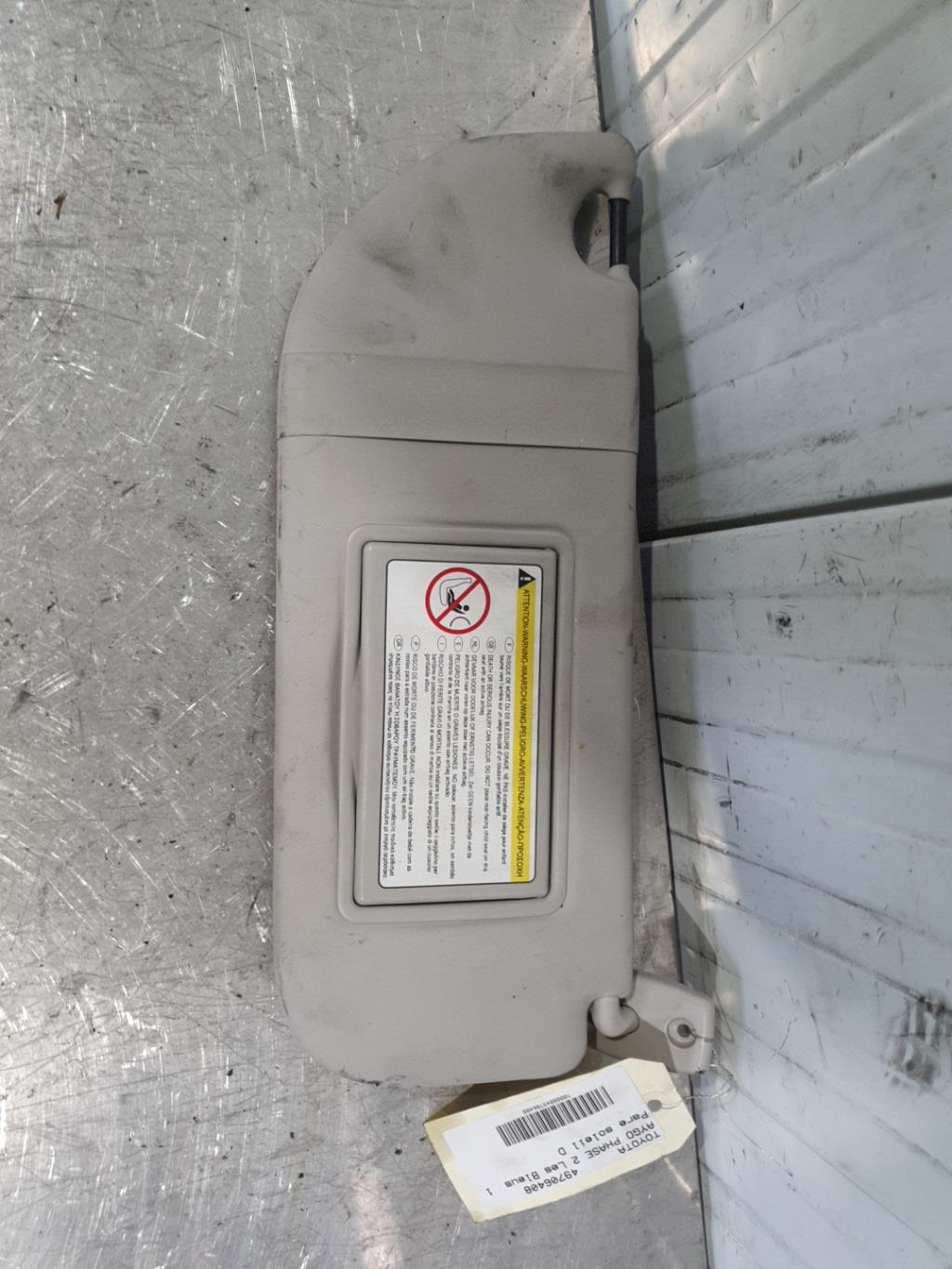 Visiera parasole destra TOYOTA AYGO 1 PHASE 2 Gasolina - 1