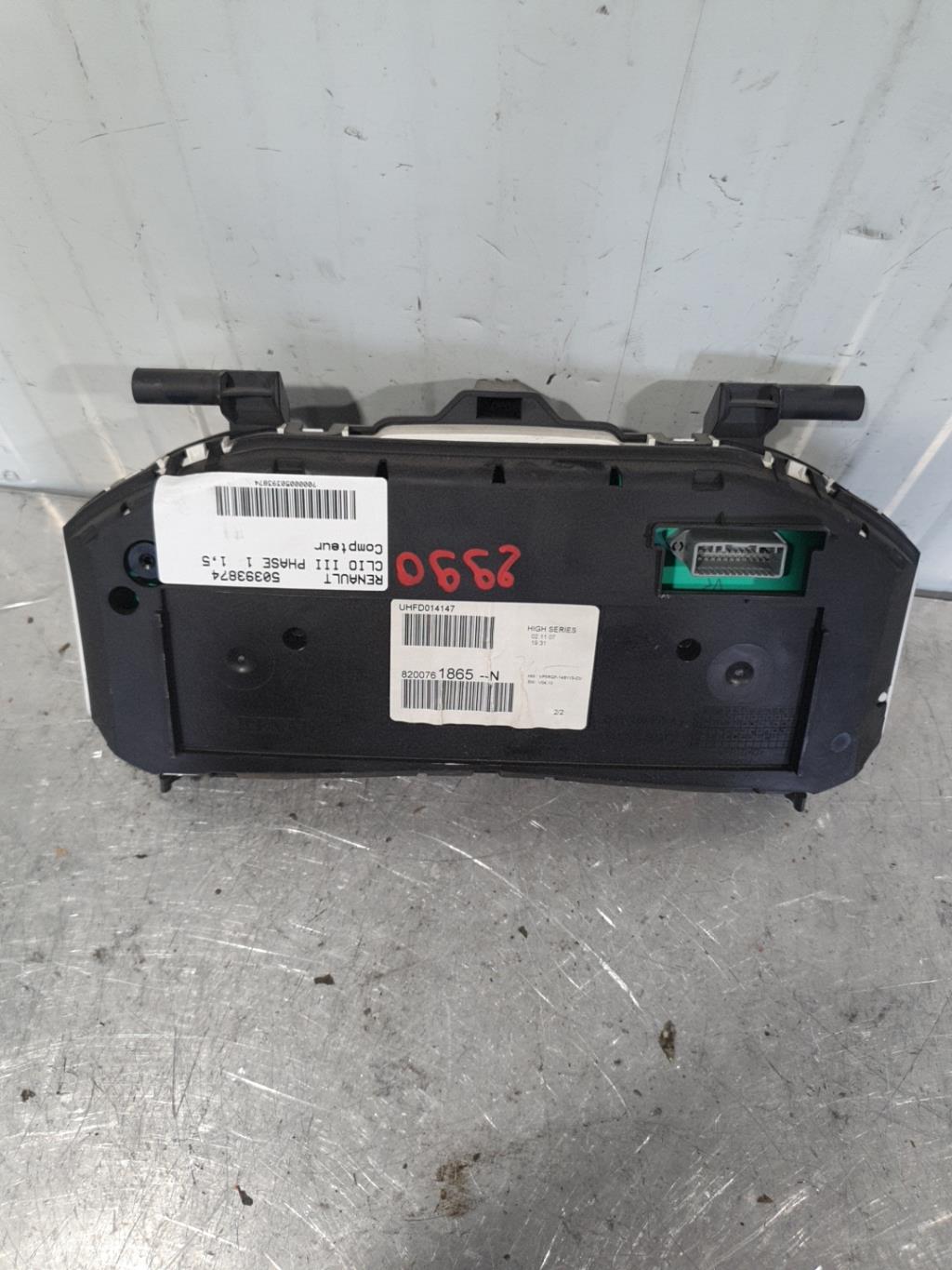 Compteur RENAULT CLIO 3 PHASE 1 Diesel - 1