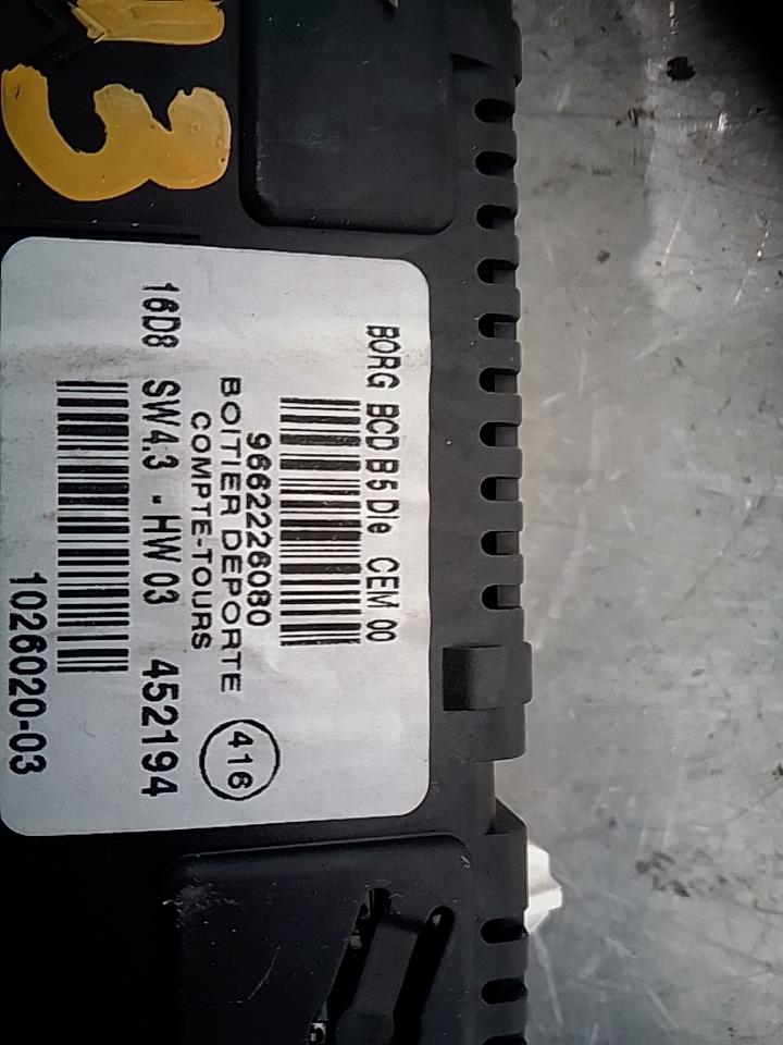 Compte tours CITROEN C4 1 PHASE 1 Diesel - 1