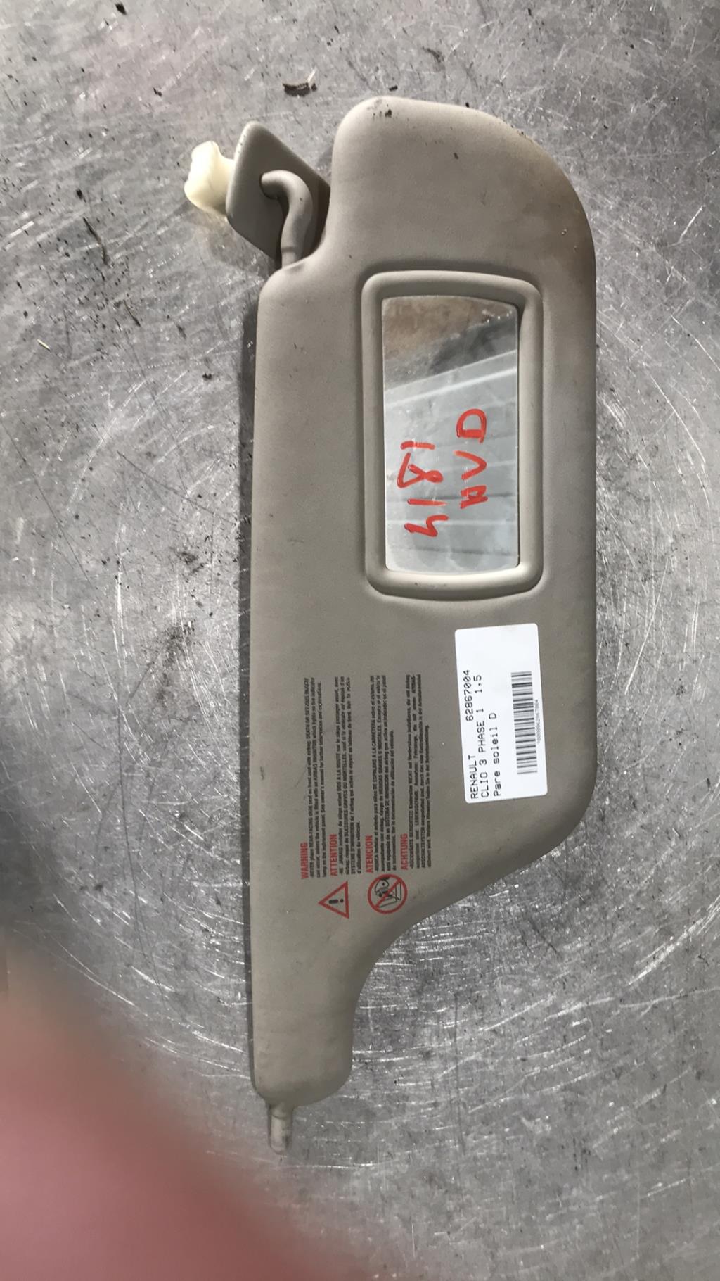 Visiera parasole destra RENAULT CLIO 3 PHASE 1 Diésel - 1