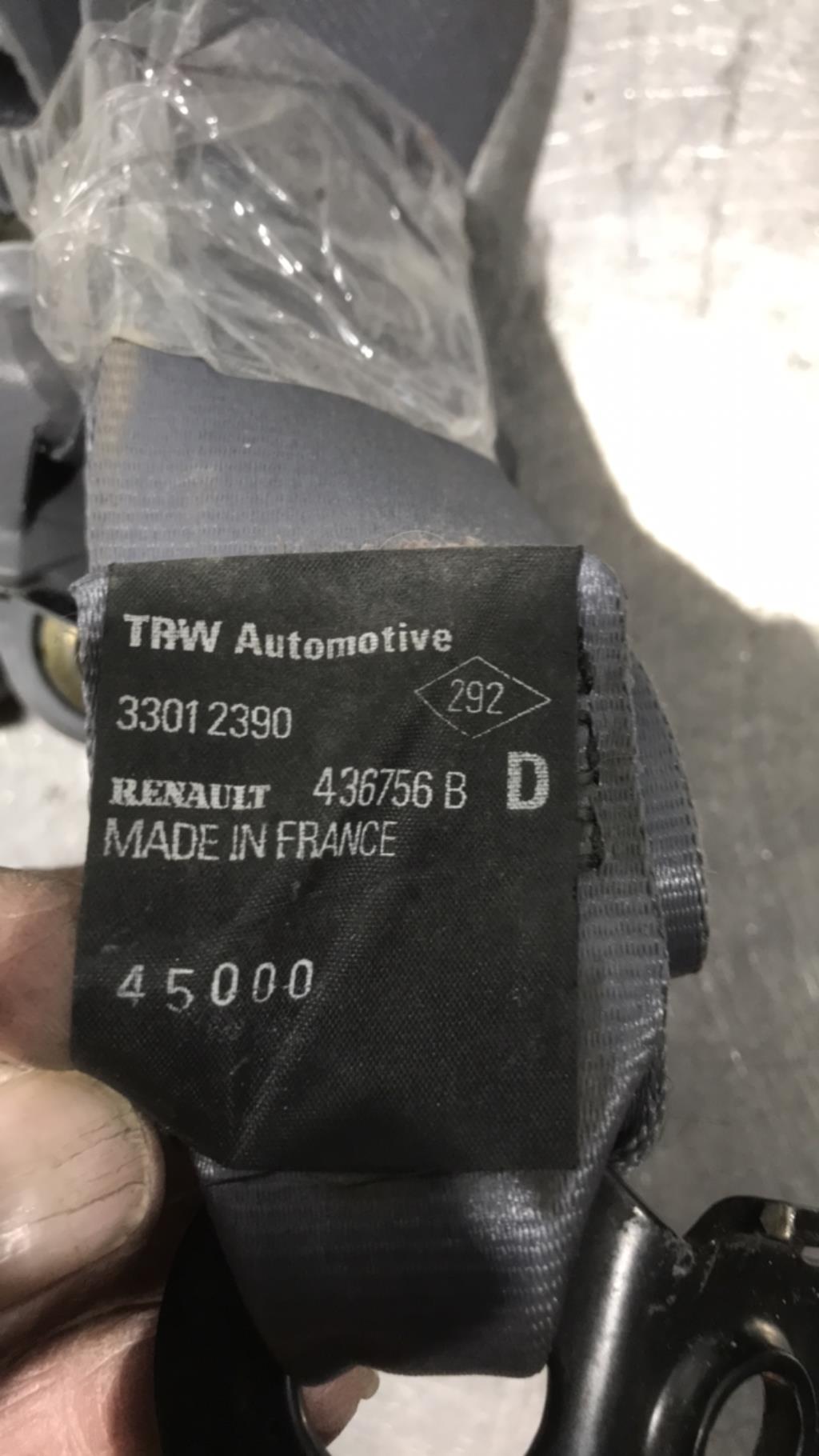 Cintura di sicurezza anteriore destra RENAULT CLIO 2 PHASE 1 Gasolina - 1
