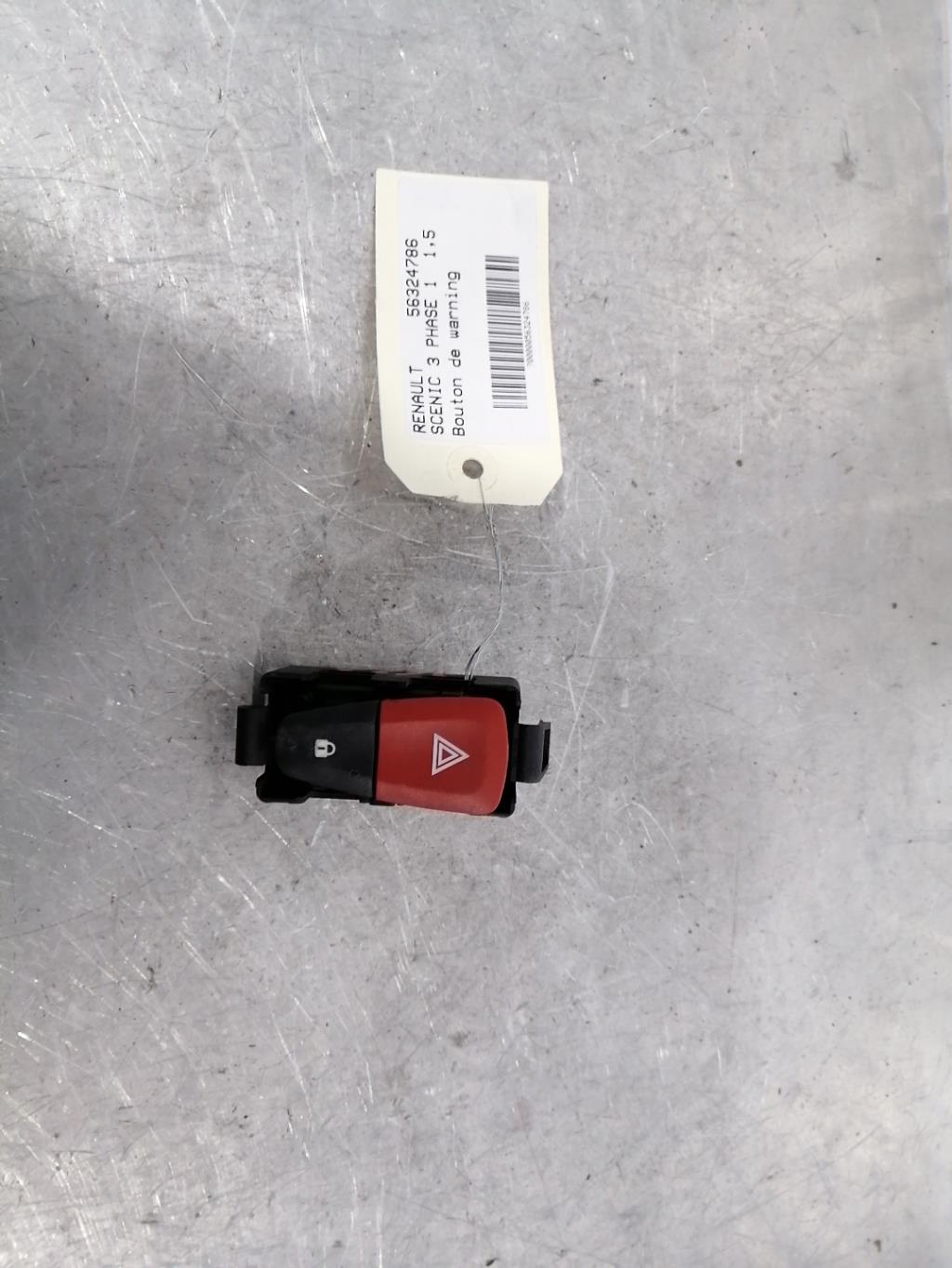 Bouton de warning RENAULT SCENIC 3 PHASE 1 Diesel - 1