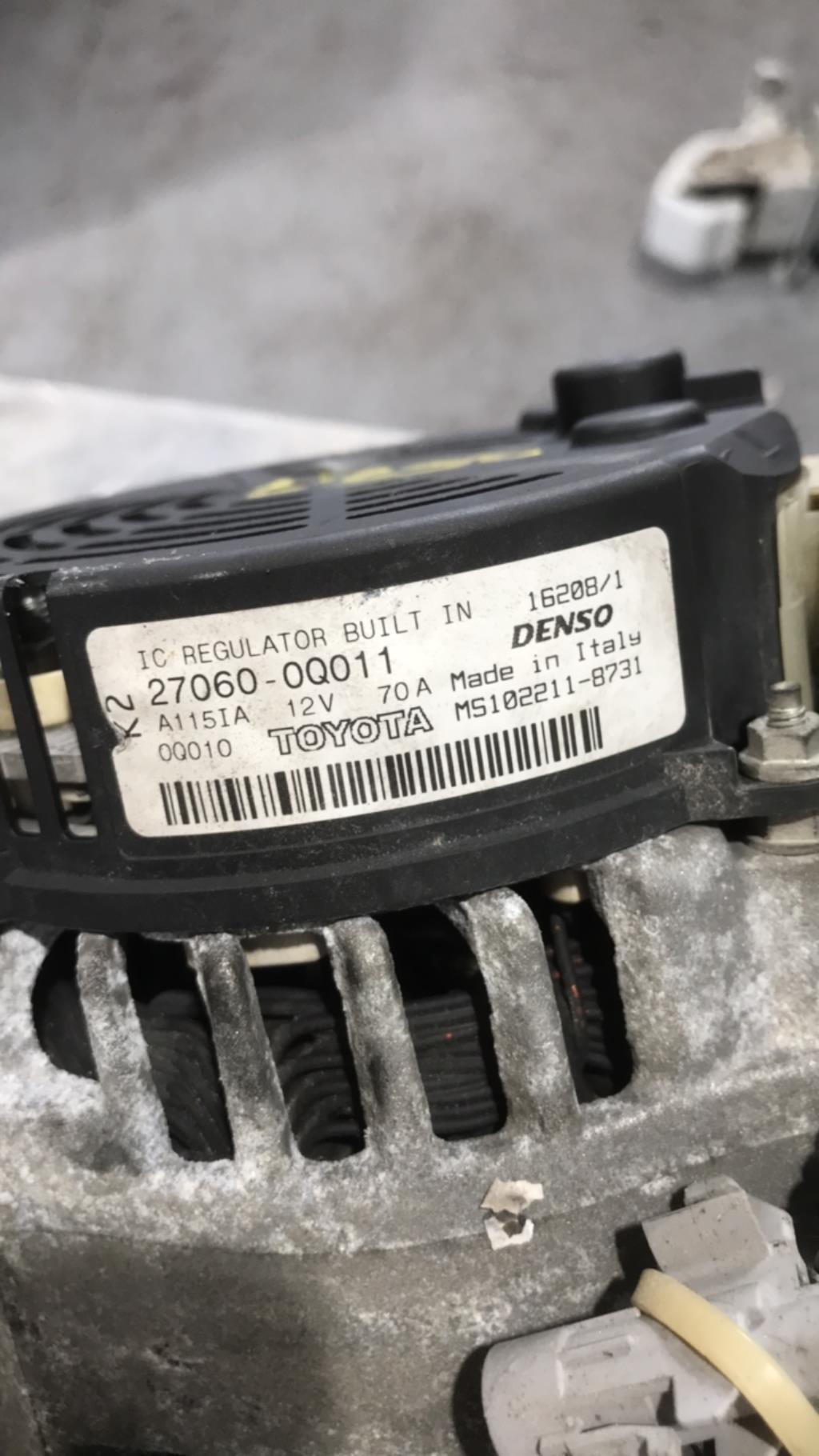 Alternatore TOYOTA AYGO 1 PHASE 2 Gasolina - 1