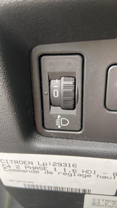 Commande de reglage hauteur de phare CITROEN C4 2 PHASE 1 Diesel - 1