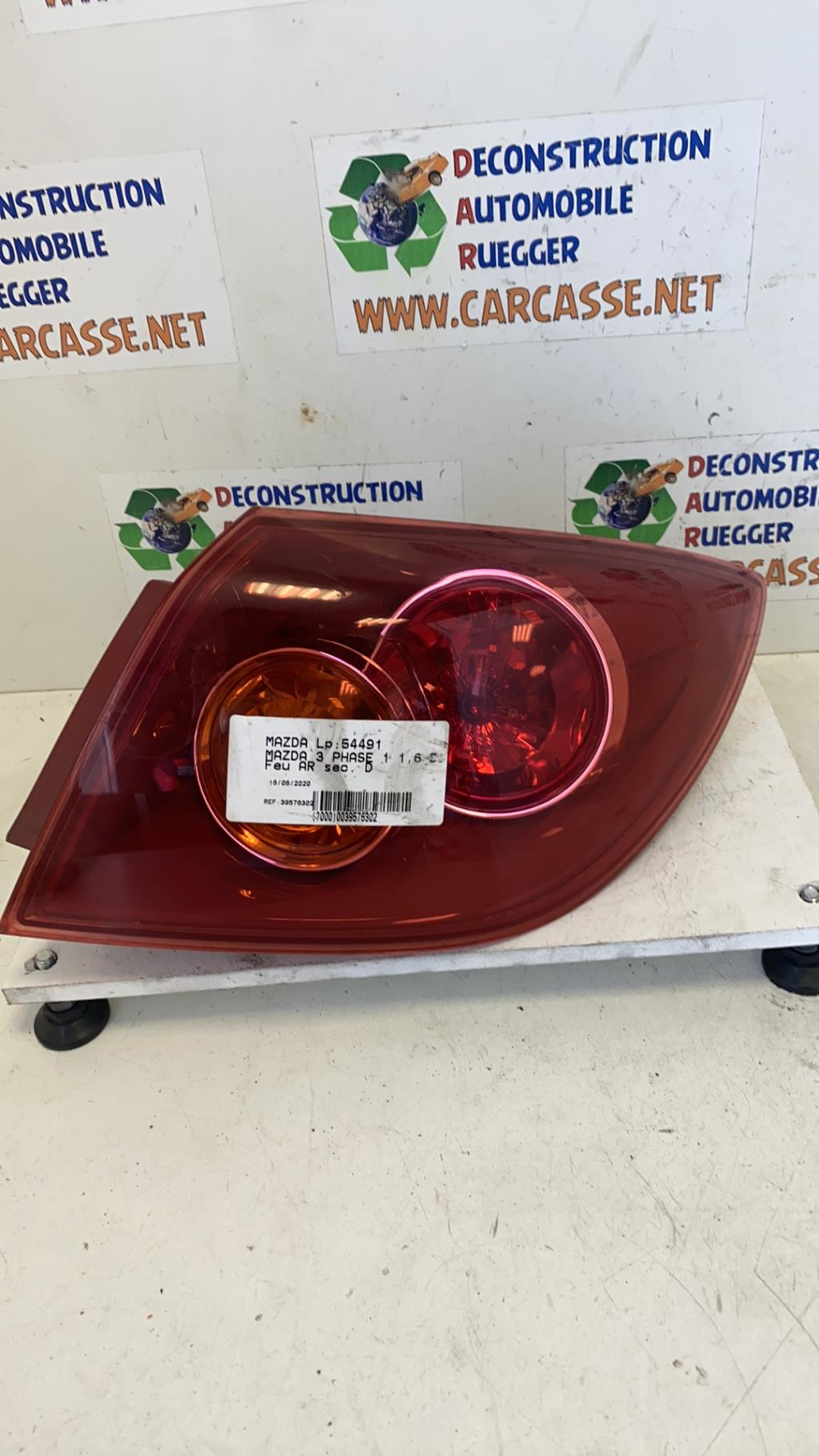 Feu arriere secondaire droit (feux) MAZDA 3 1 PHASE 1 Diesel - 1
