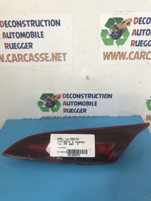 Feu arriere secondaire droit (feux) OPEL INSIGNIA 1 PHASE 2 Diesel - 1