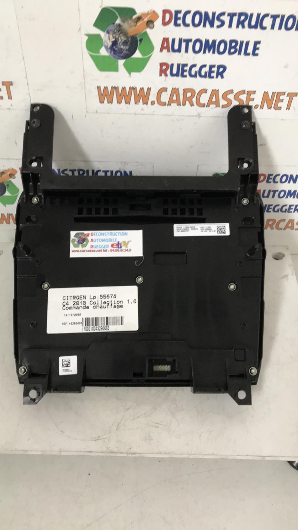 Commande chauffage CITROEN C4 2 PHASE 1 Diesel - 1