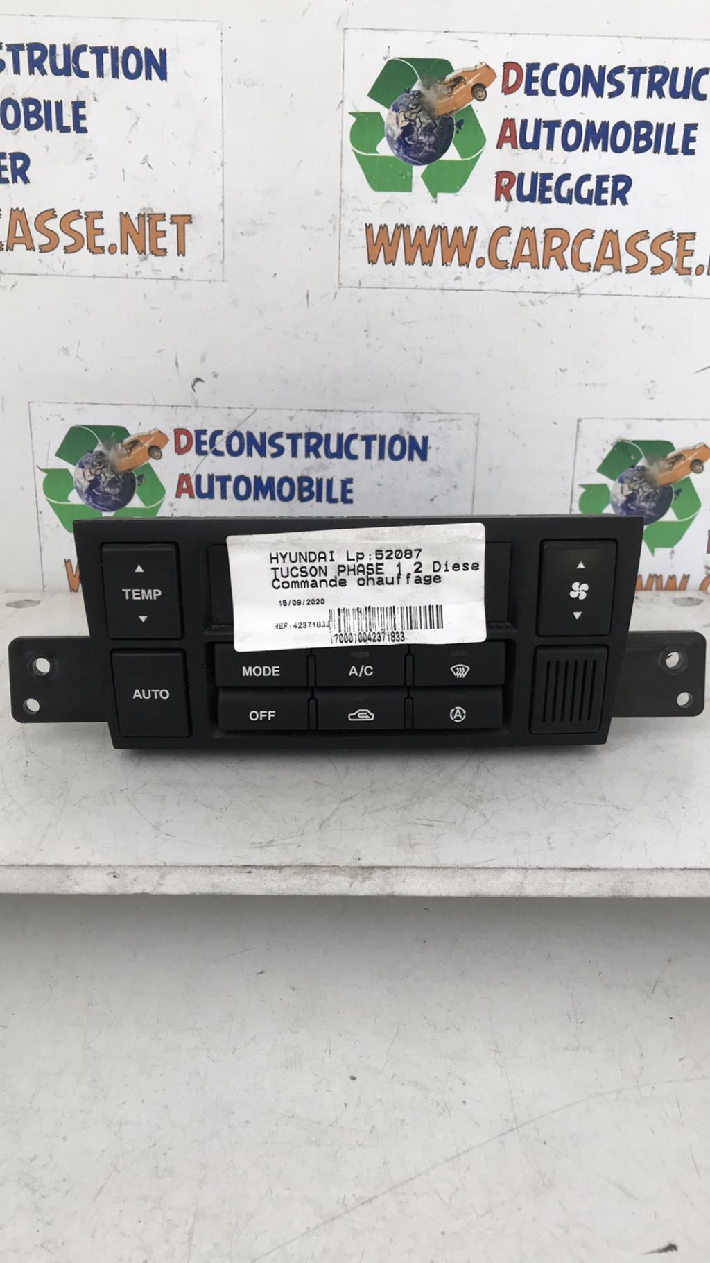 Commande chauffage HYUNDAI TUCSON 1 Diesel - 1