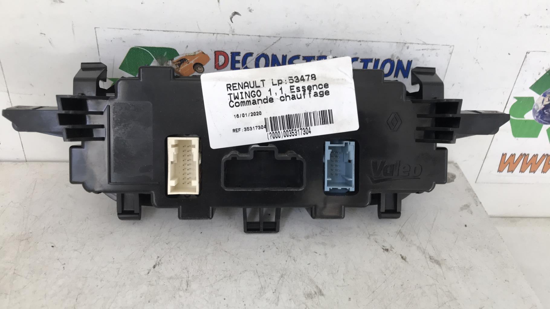 Commande chauffage RENAULT TWINGO 2 PHASE 2 Essence - 1