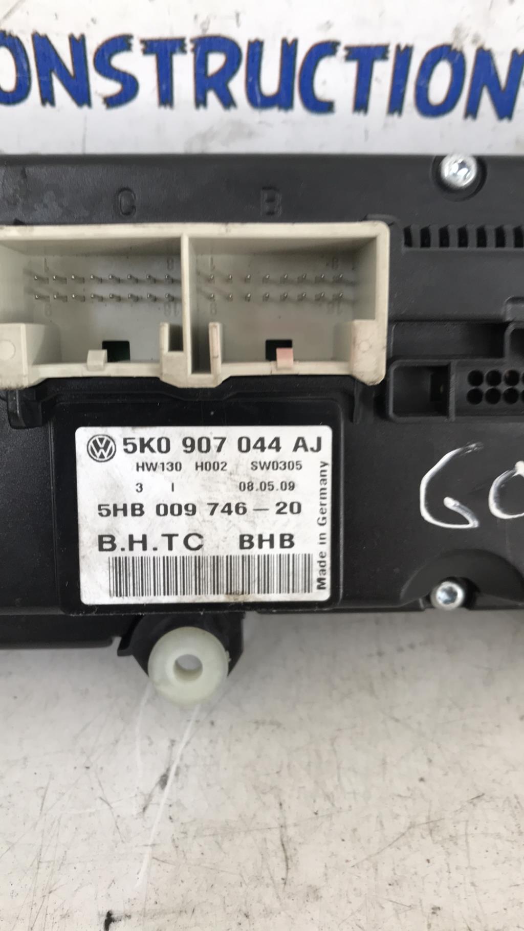 Commande chauffage VOLKSWAGEN GOLF 6 Diesel - 1