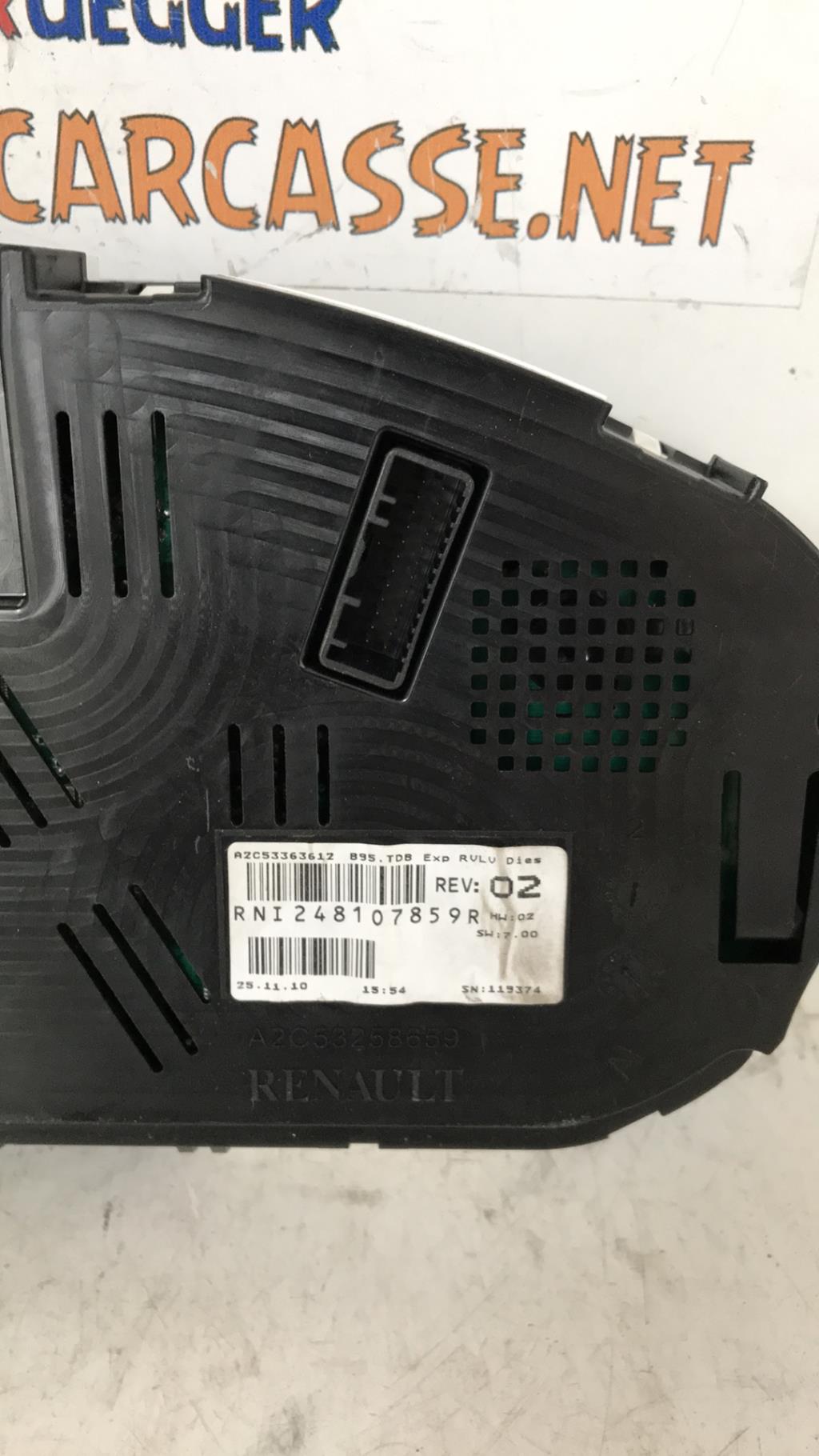 Compteur RENAULT MEGANE 3 PHASE 1 Diesel - 1