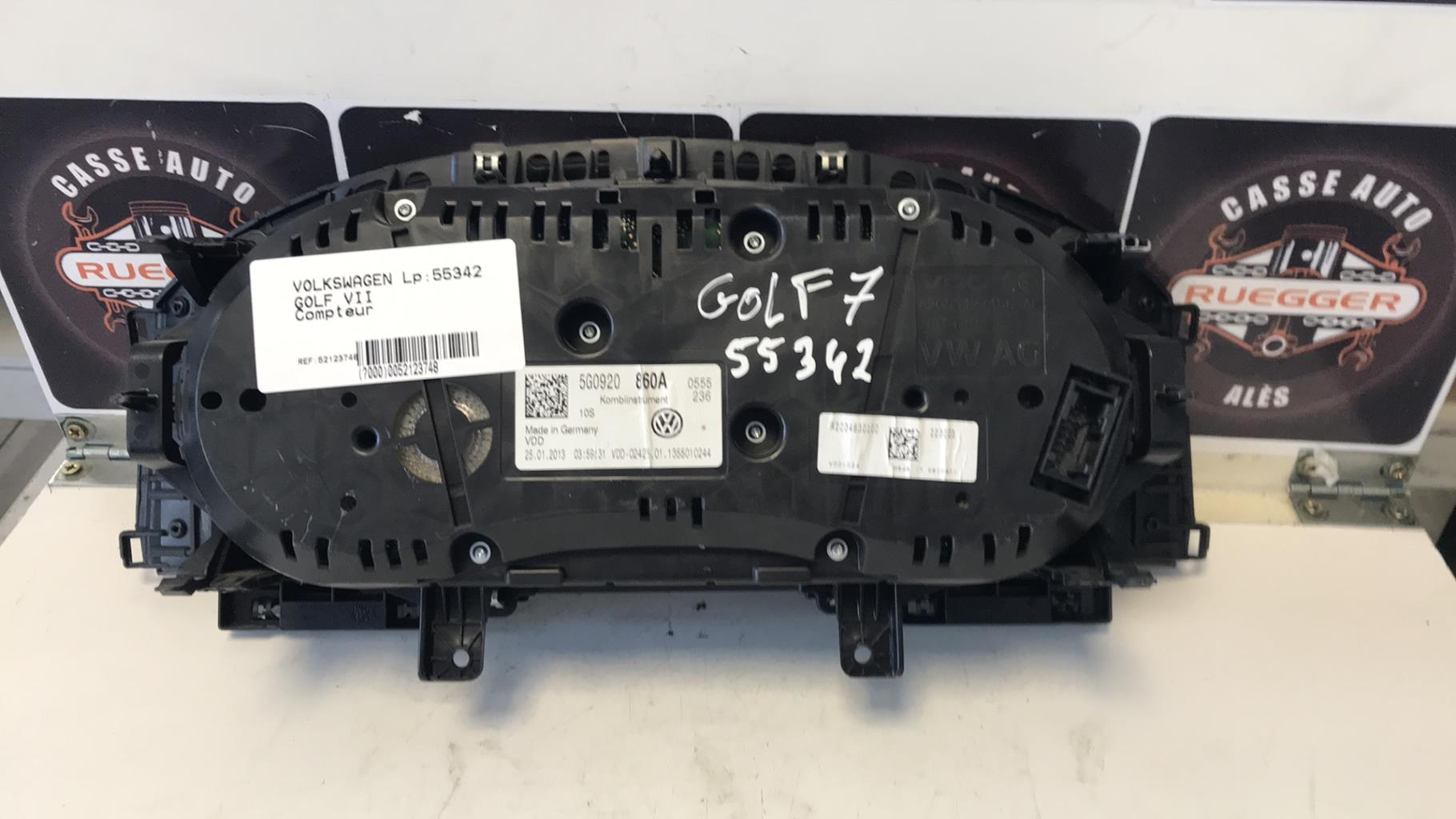 Compteur VOLKSWAGEN GOLF 7 PHASE 1 Diesel - 1