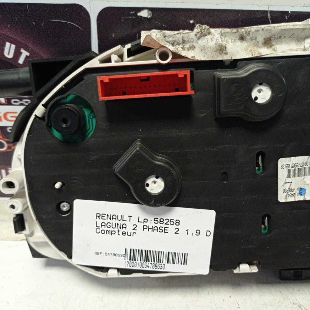 Compteur RENAULT LAGUNA 2 PHASE 2 Diesel - 1