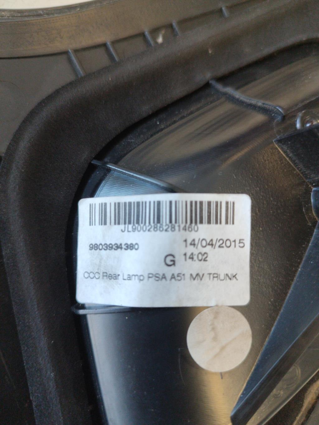 Feu arriere secondaire gauche (feux) CITROEN C3 2 PHASE 2 Essence - 1