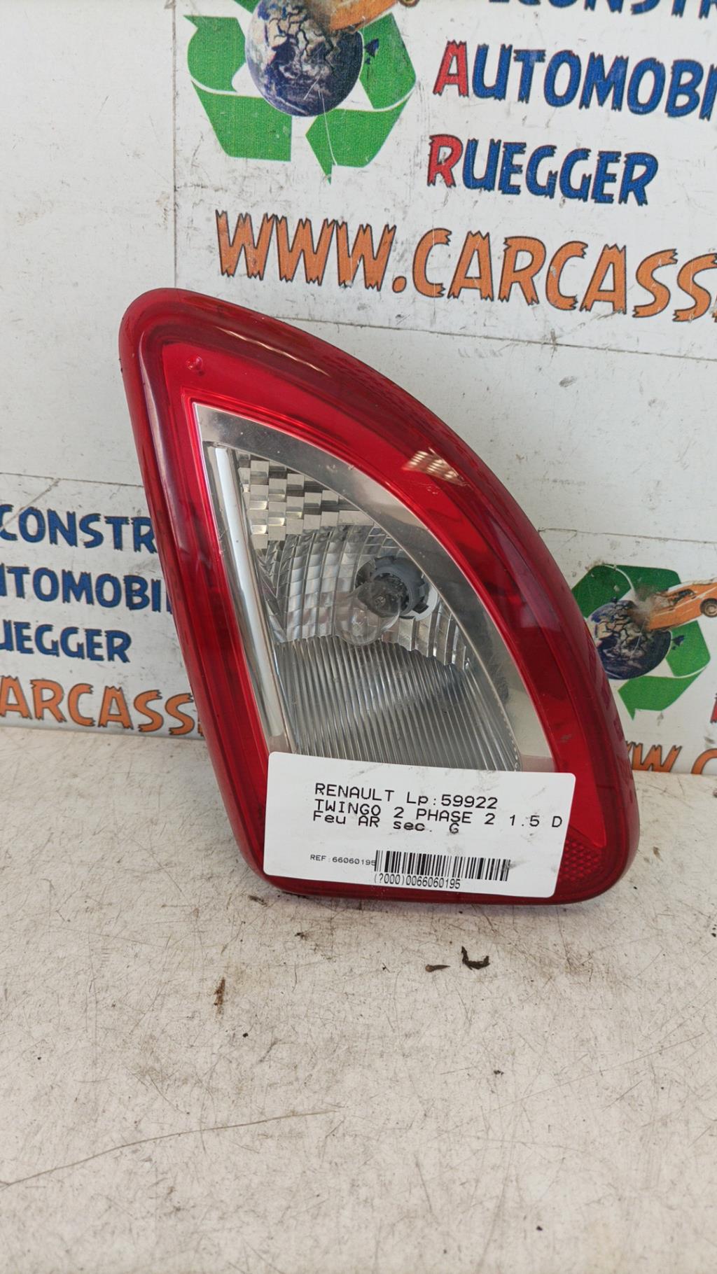 Feu arriere secondaire gauche (feux) RENAULT TWINGO 2 PHASE 2 Diesel - 1
