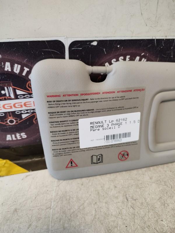 Pare soleil droit RENAULT MEGANE 3 PHASE 1 Diesel - 1