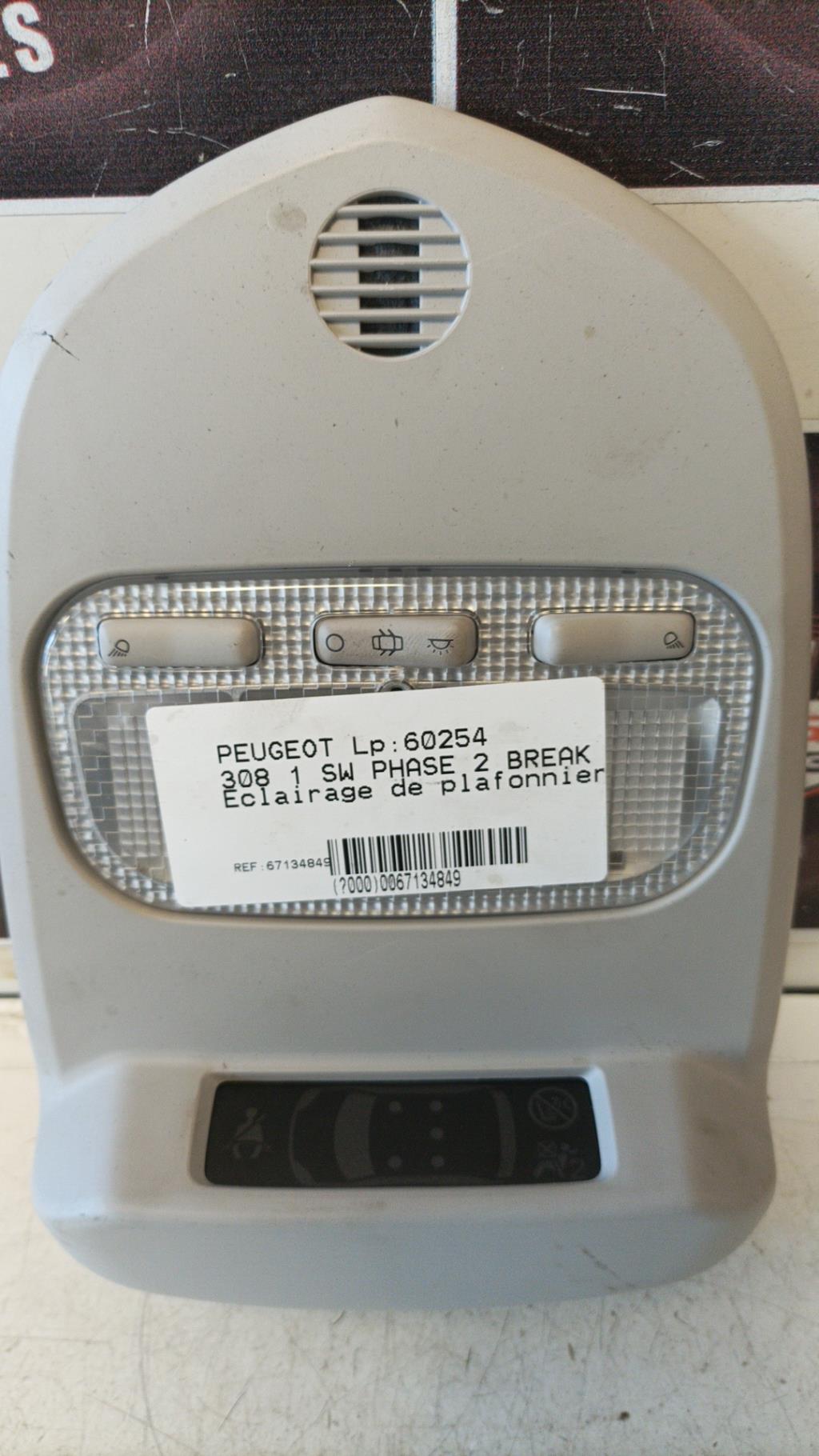 Eclairage de plafonnier PEUGEOT 308 1 SW PHASE 2 BREAK Diesel - 1