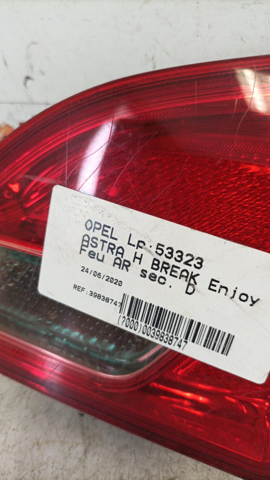 Feu arriere secondaire droit (feux) OPEL ASTRA J PHASE 1 Essence - 1